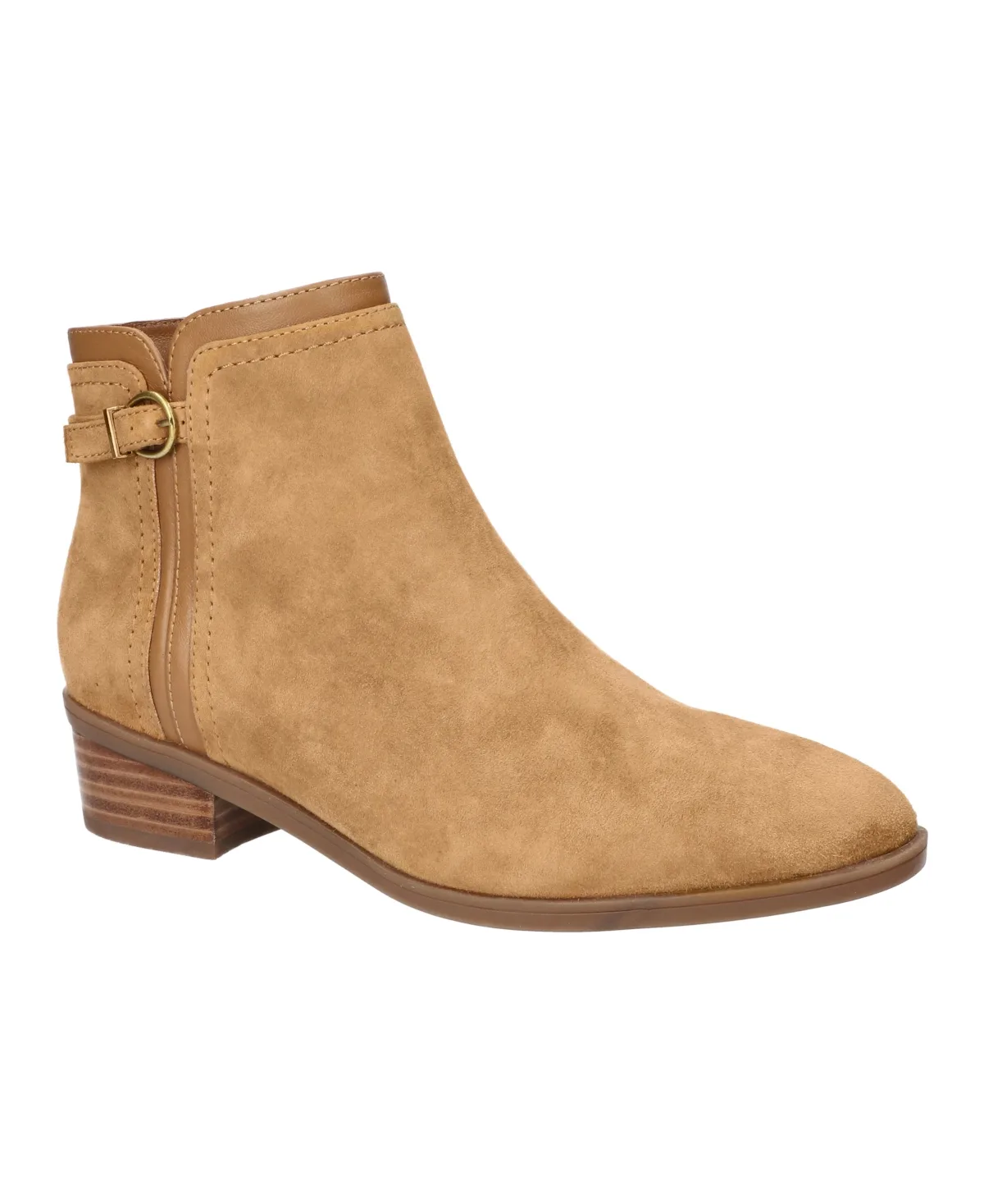 Beatrice Dress Booties - Cognac Suede Leather by Bella Vita