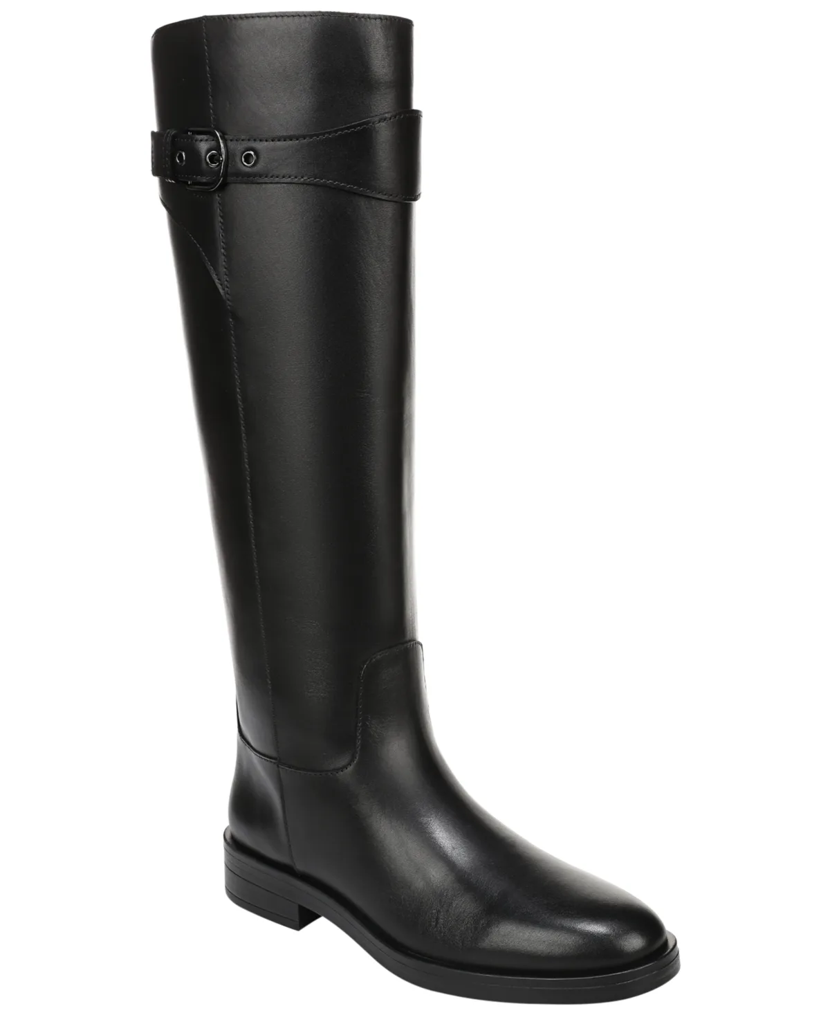 Leather Buckle Tall Boots by Franco Sarto