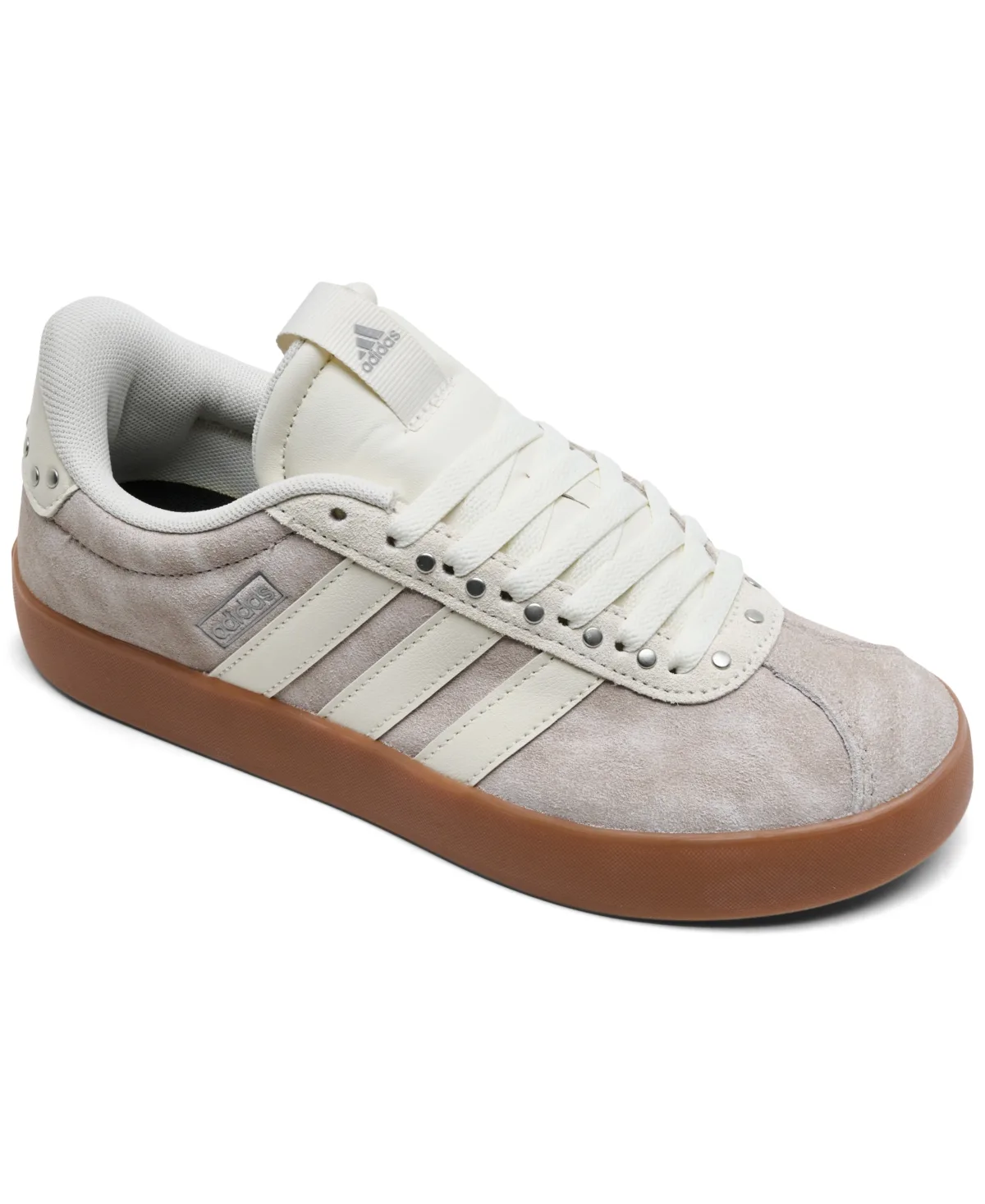Vl Court 3-0 Lace-Up Leather and Suede Sneakers by adidas