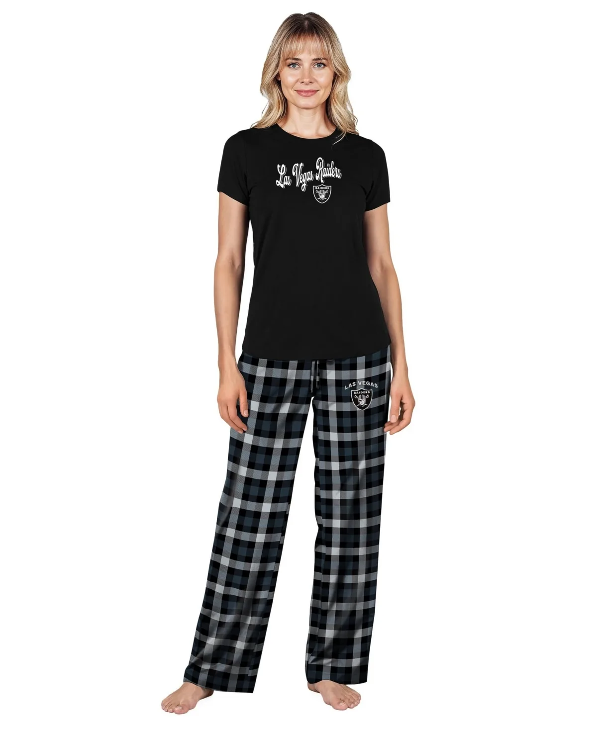 Las Vegas Raiders Highland Sleep Set by Concepts Sport