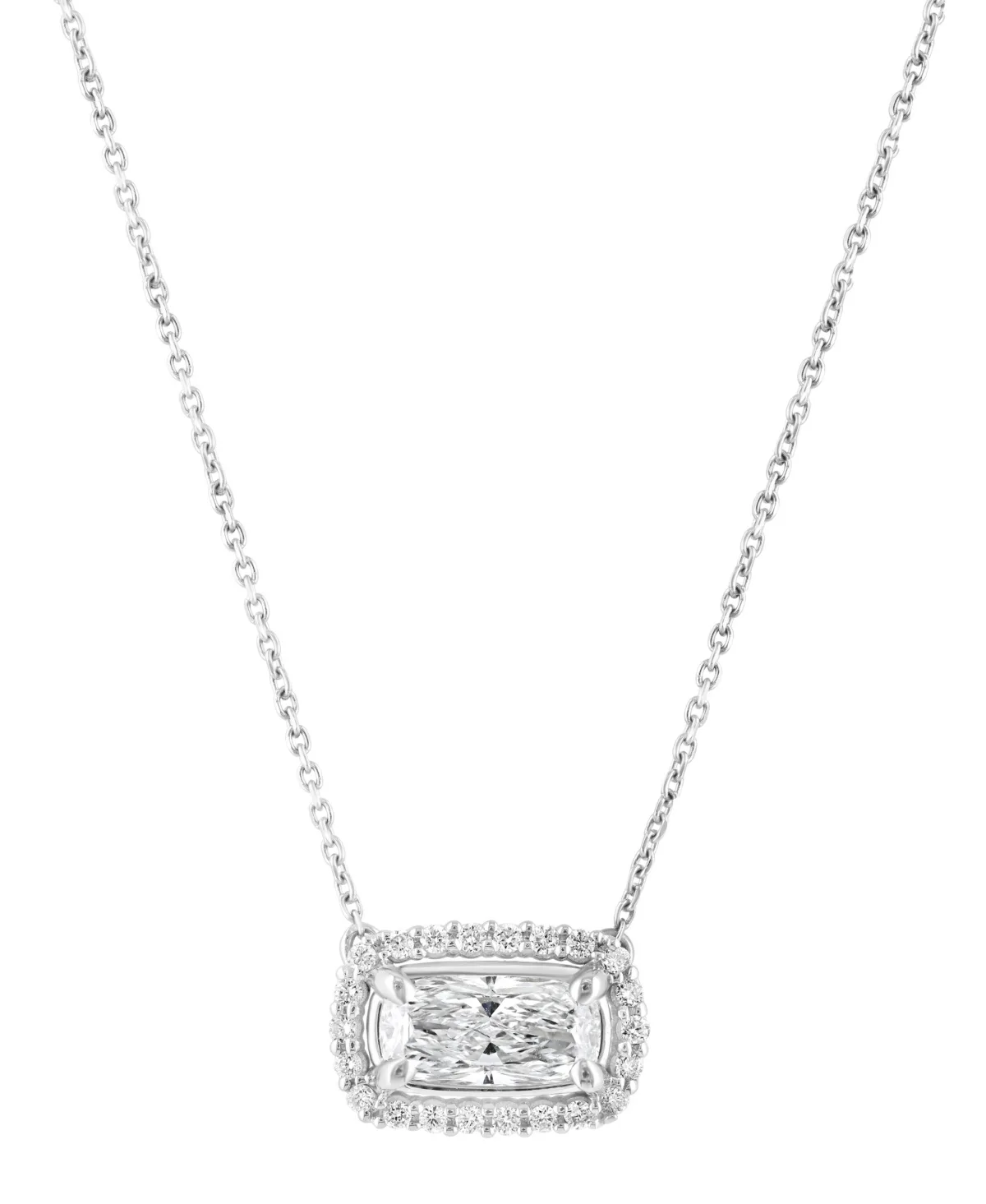 Certified Lab Grown Diamond Pendant (1-1/6 ct. t.w.) in 14k White Gold