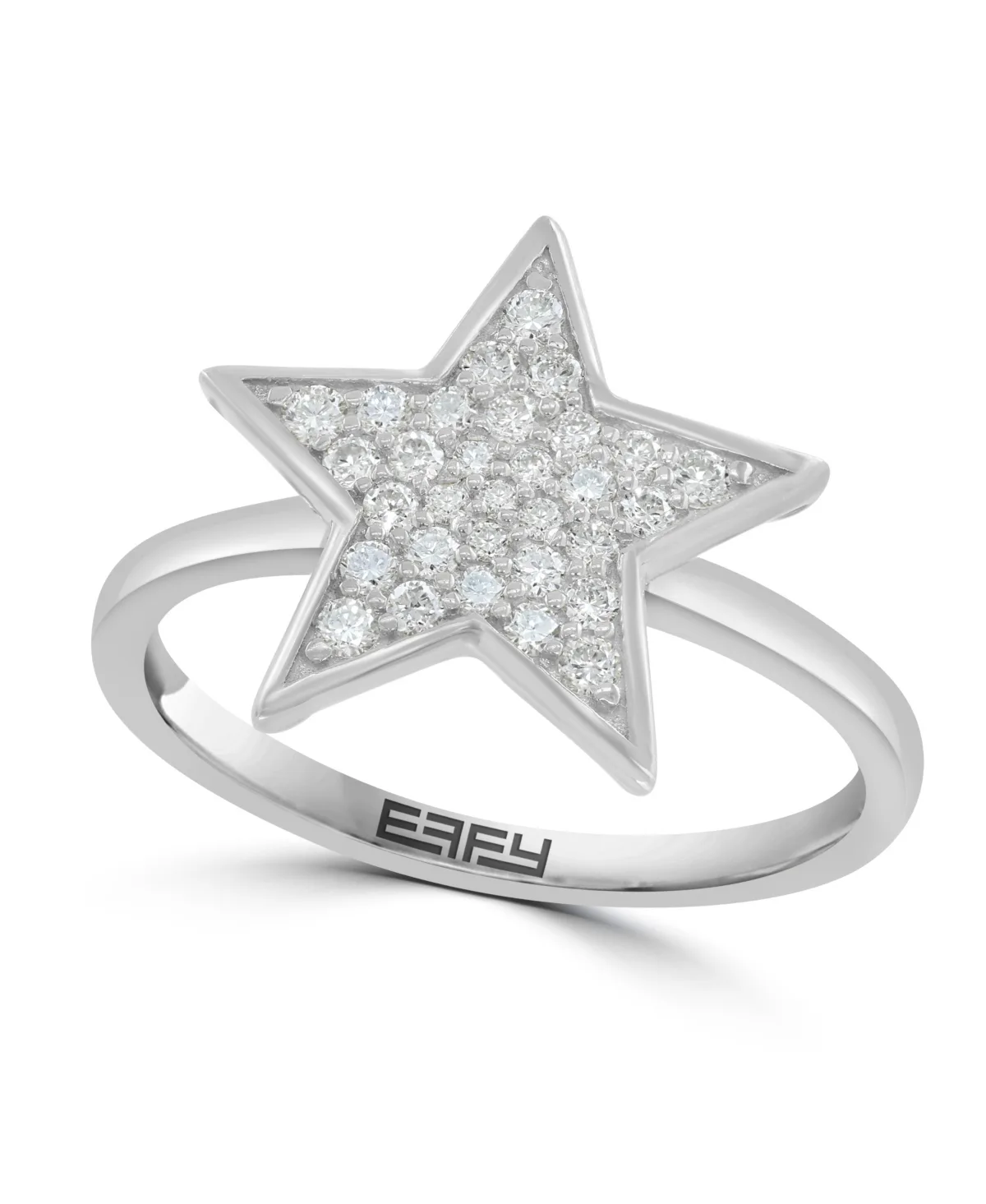 Lab Grown Diamond Ring (1/3 ct. t.w.) in 14K Yellow Gold Over Sterling Silver by Effy Collection