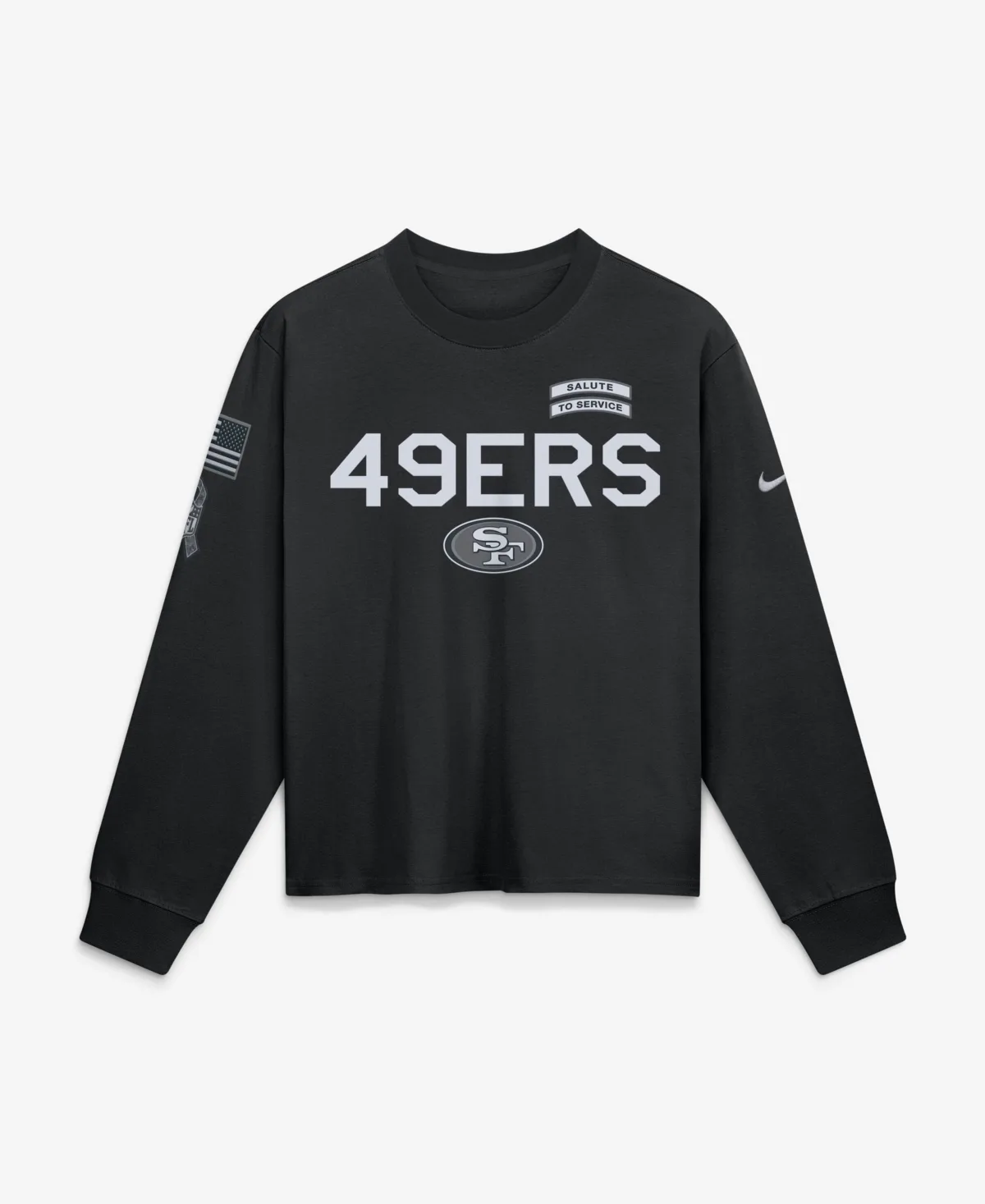 San Francisco 49ers 2026 Salute to Service Sideline Long Sleeve T-Shirt by Nike