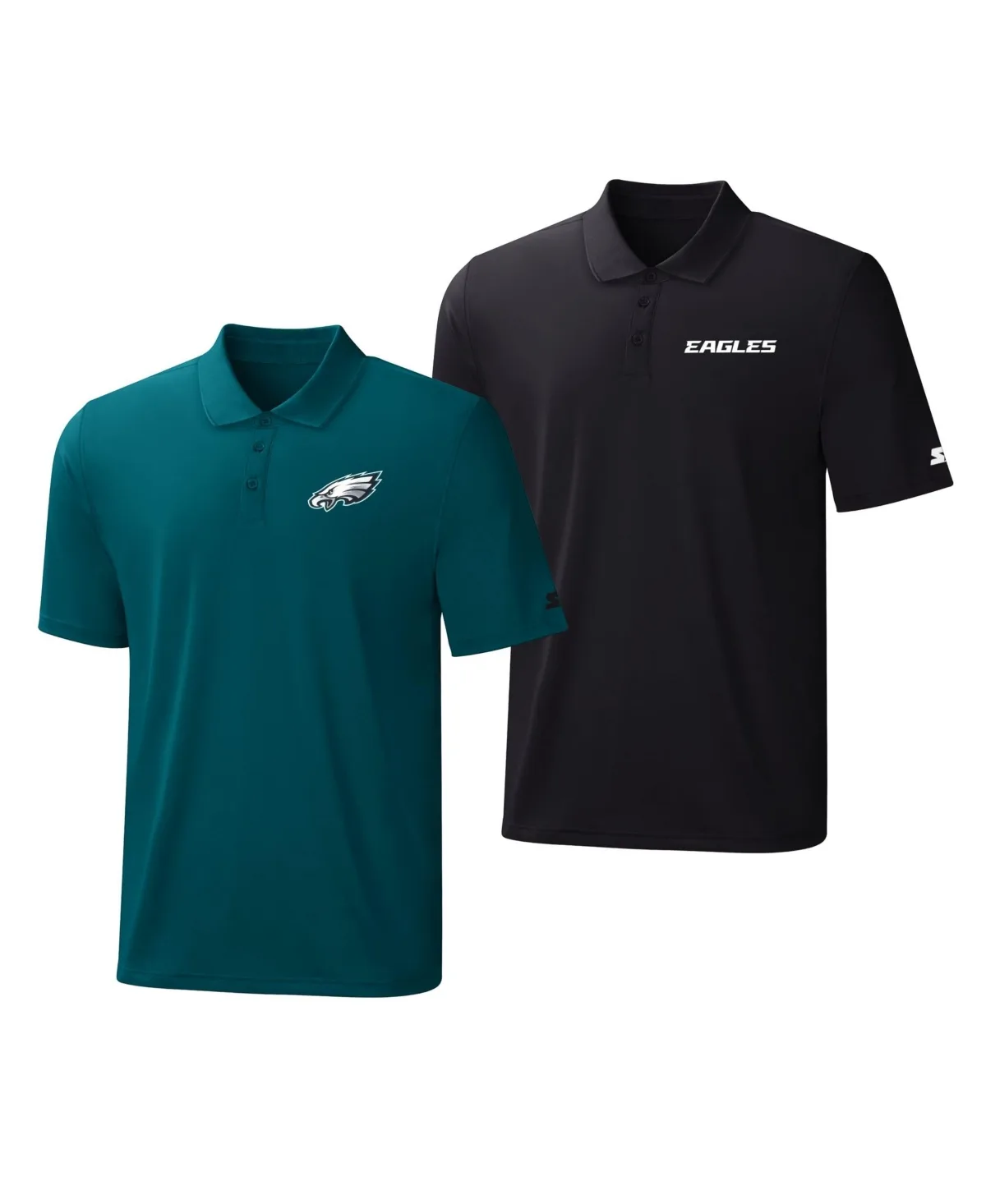 Philadelphia Eagles Logo Polo Shirt, 2-Pack Set by Starter