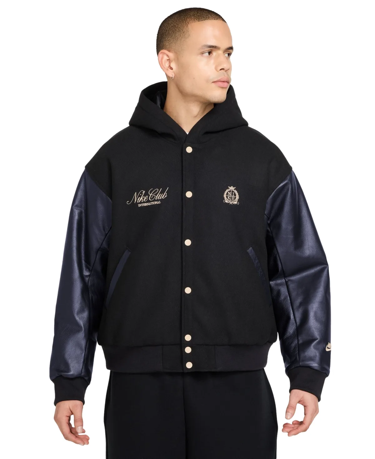 Sportswear Club Hooded Varsity Jacket by Nike