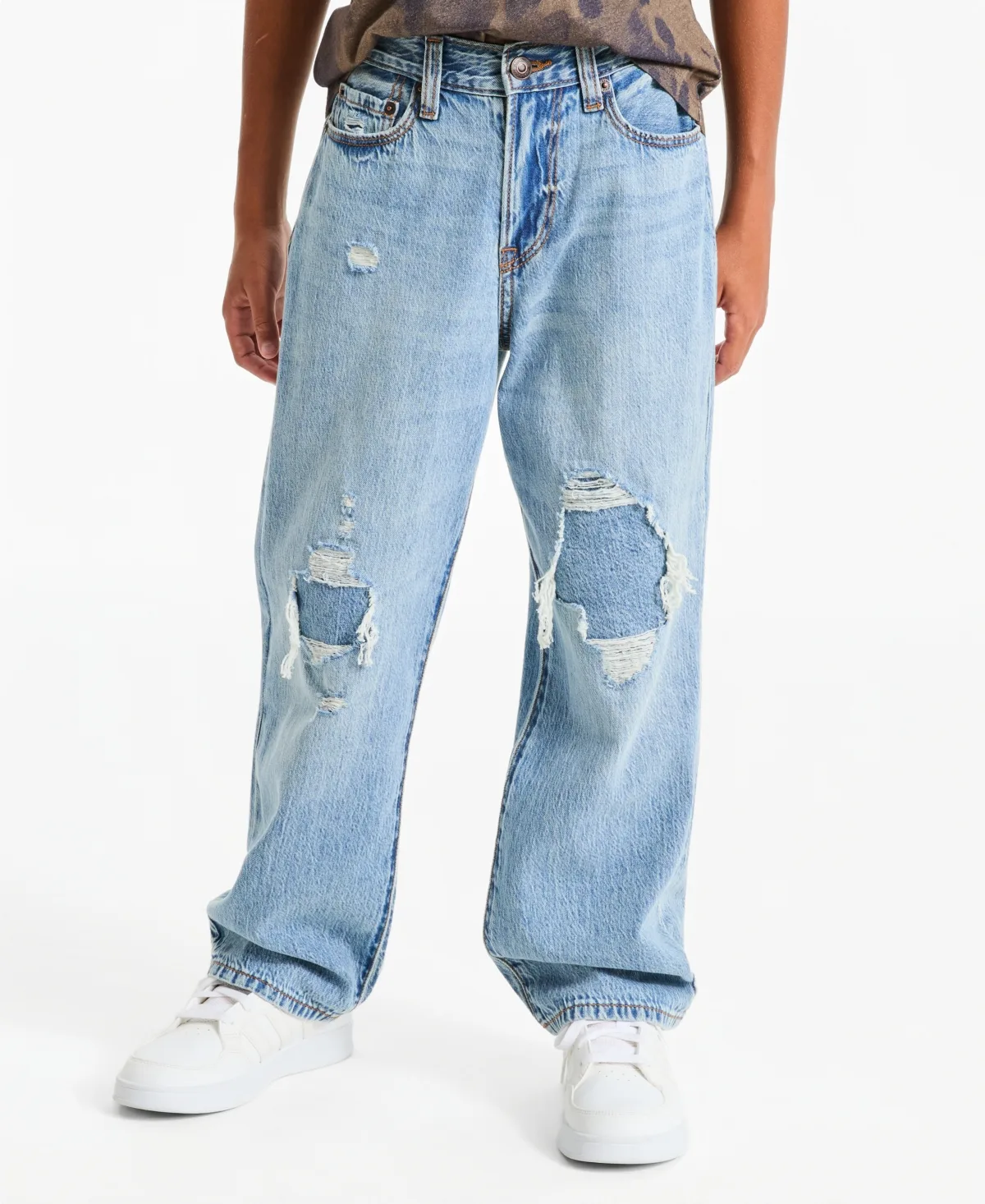 Baggy Distressed Jeans by Abercrombie Kids