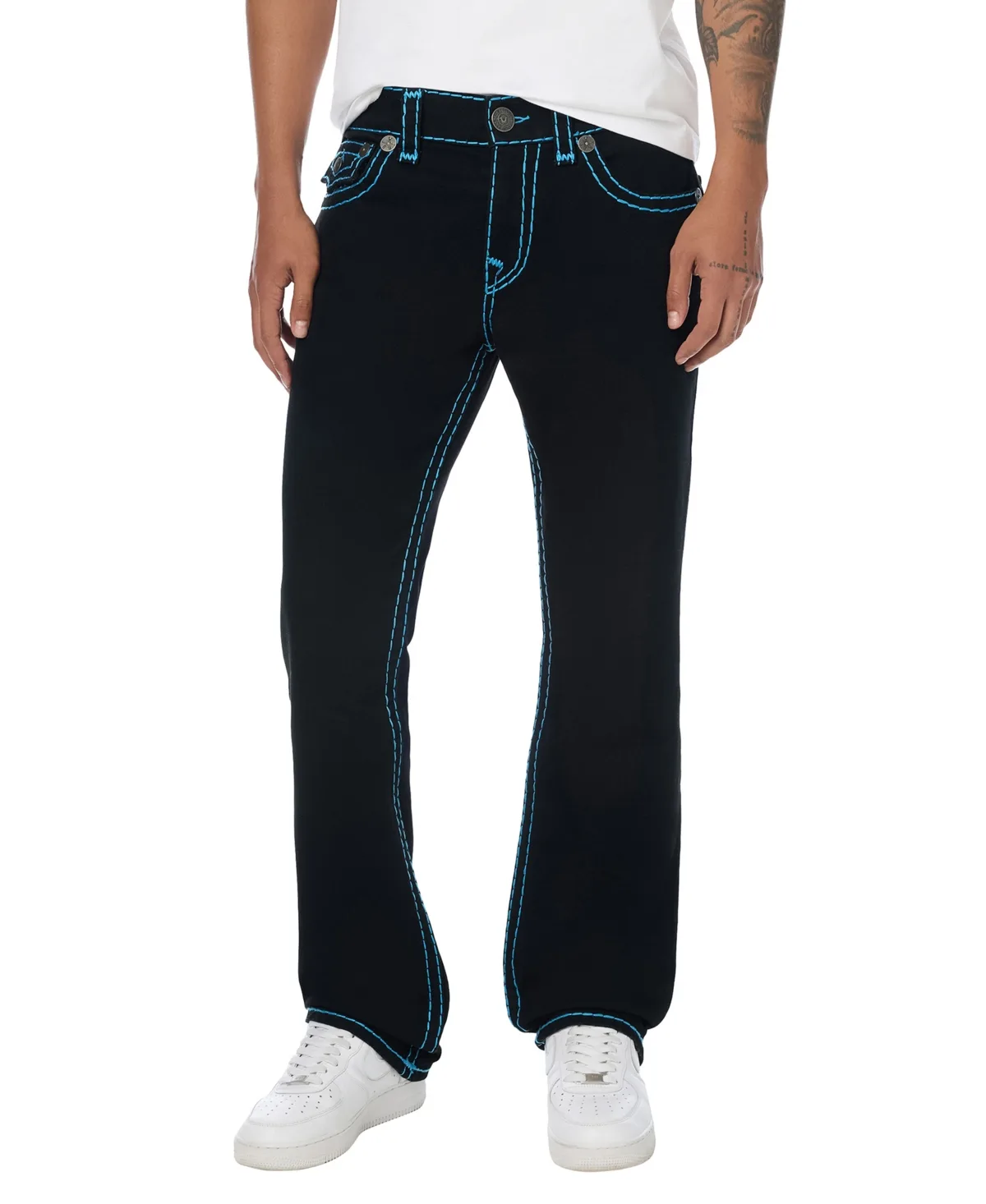 Ricky Super T Flap Straight-Leg Relaxed-Fit Jeans by True Religion