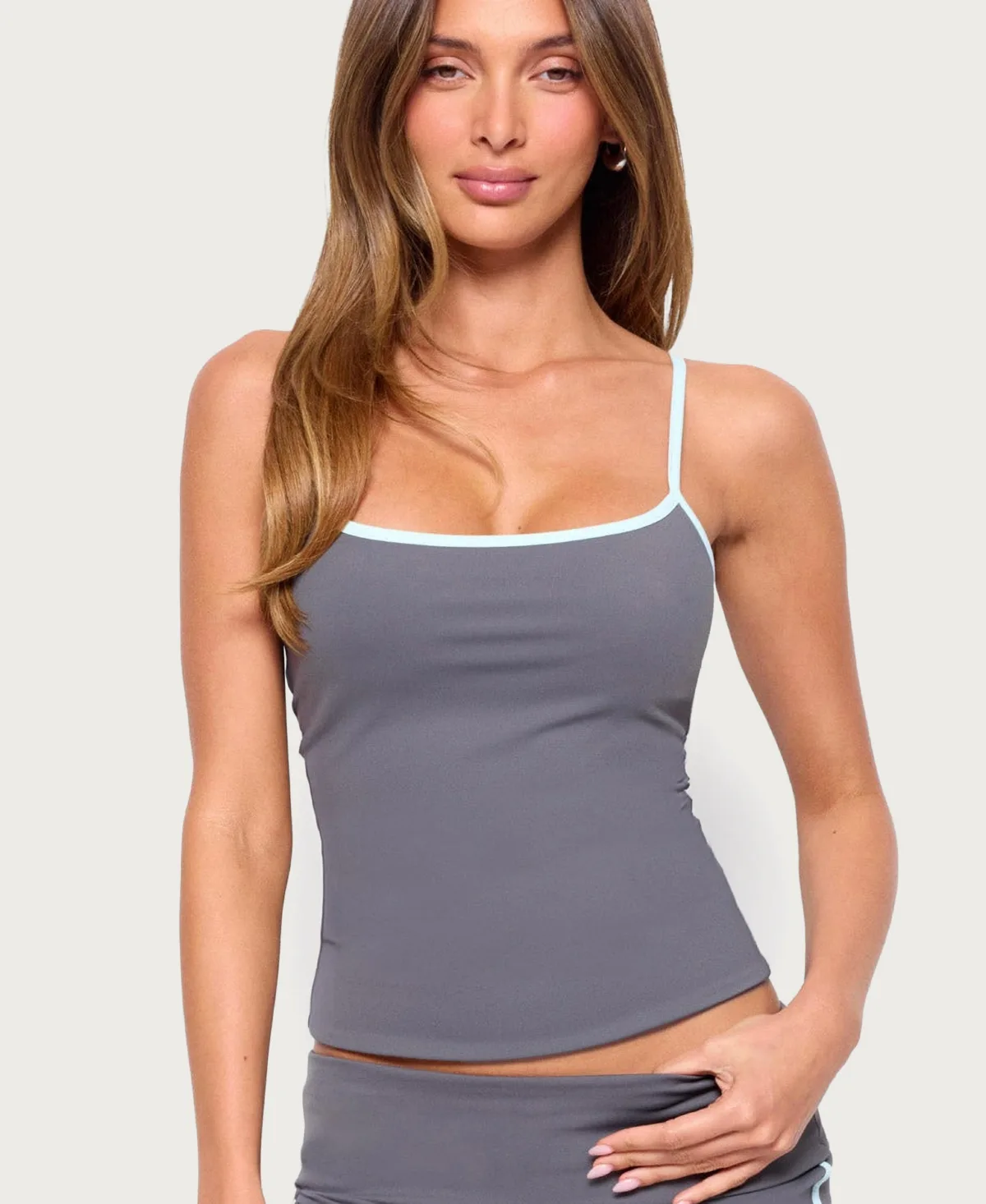 Ambar Reversible Scoop Neck Fitted Tank Top by Edikted