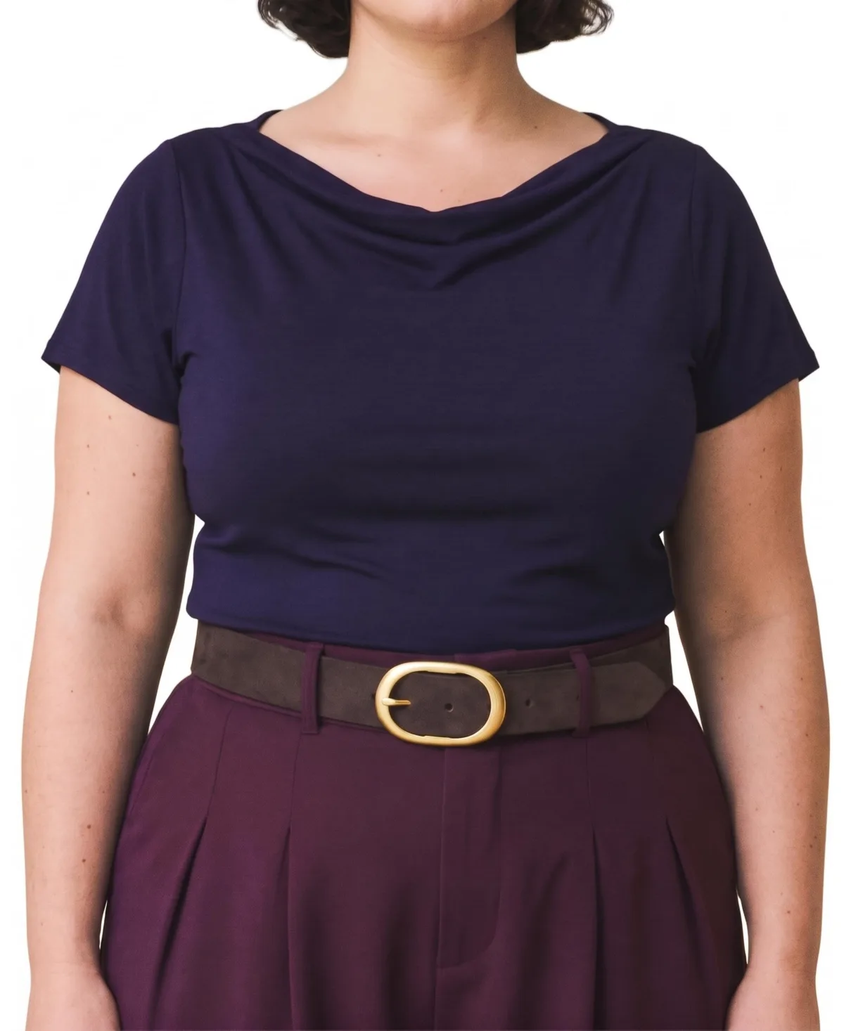 Jewel Liquid Jersey Cowl Neck Top by Universal Standard
