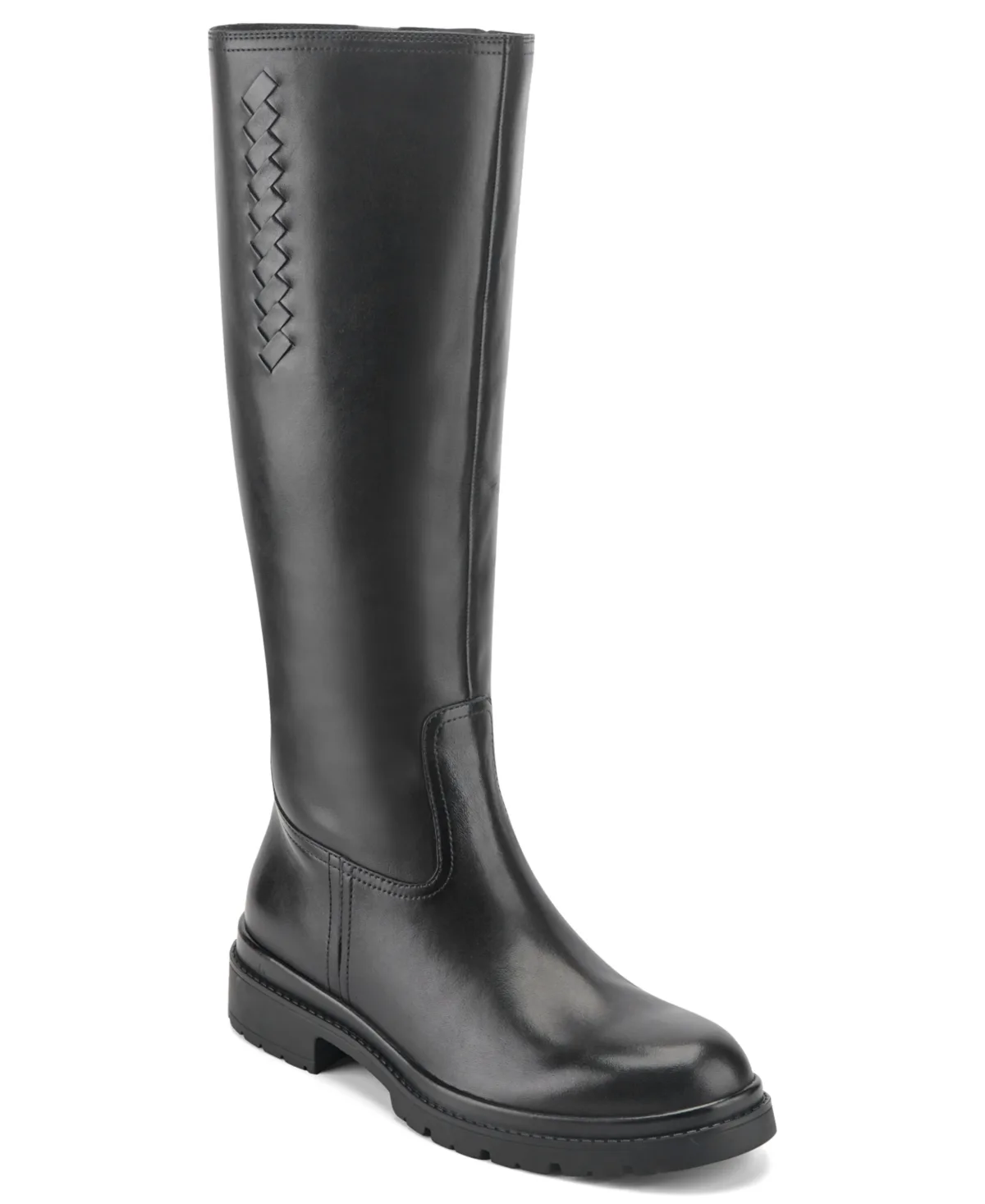 Petulla Tall Wide Calf Leather Riding Boots by Easy Spirit