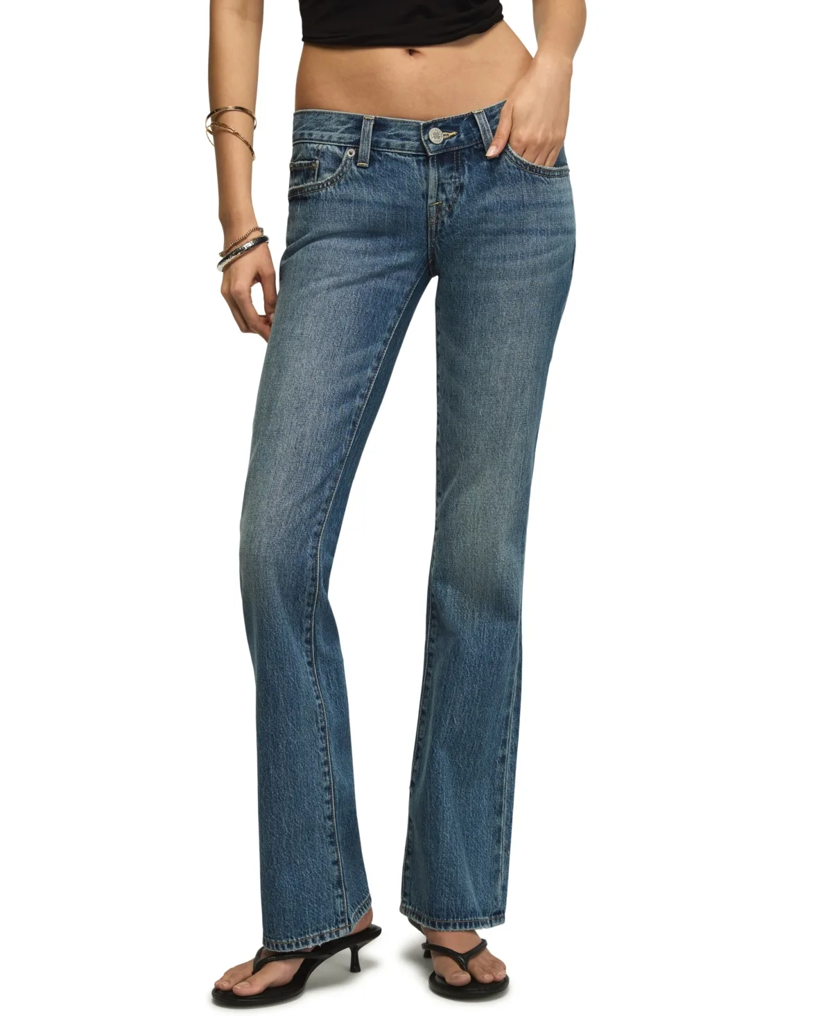 Ultra Low-Rise Lil Maggie Flare Jeans