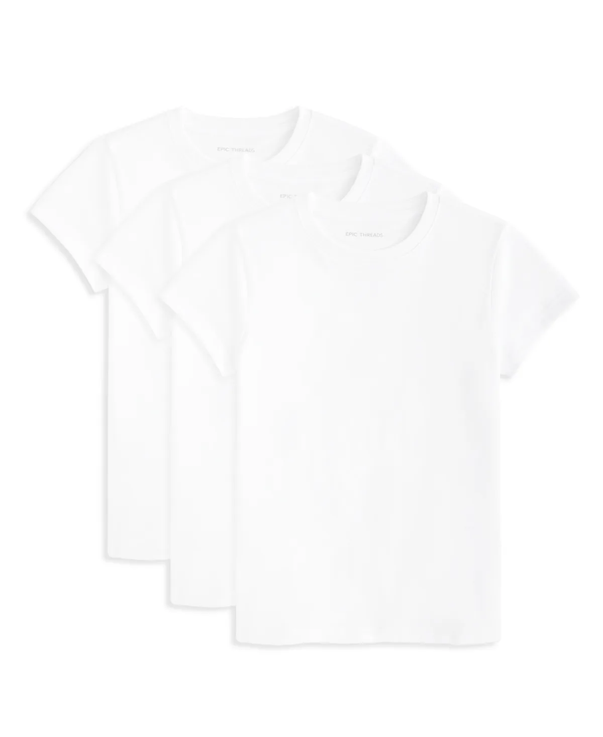 Short-Sleeve Solid T-Shirts, 3-Pack by Epic Threads