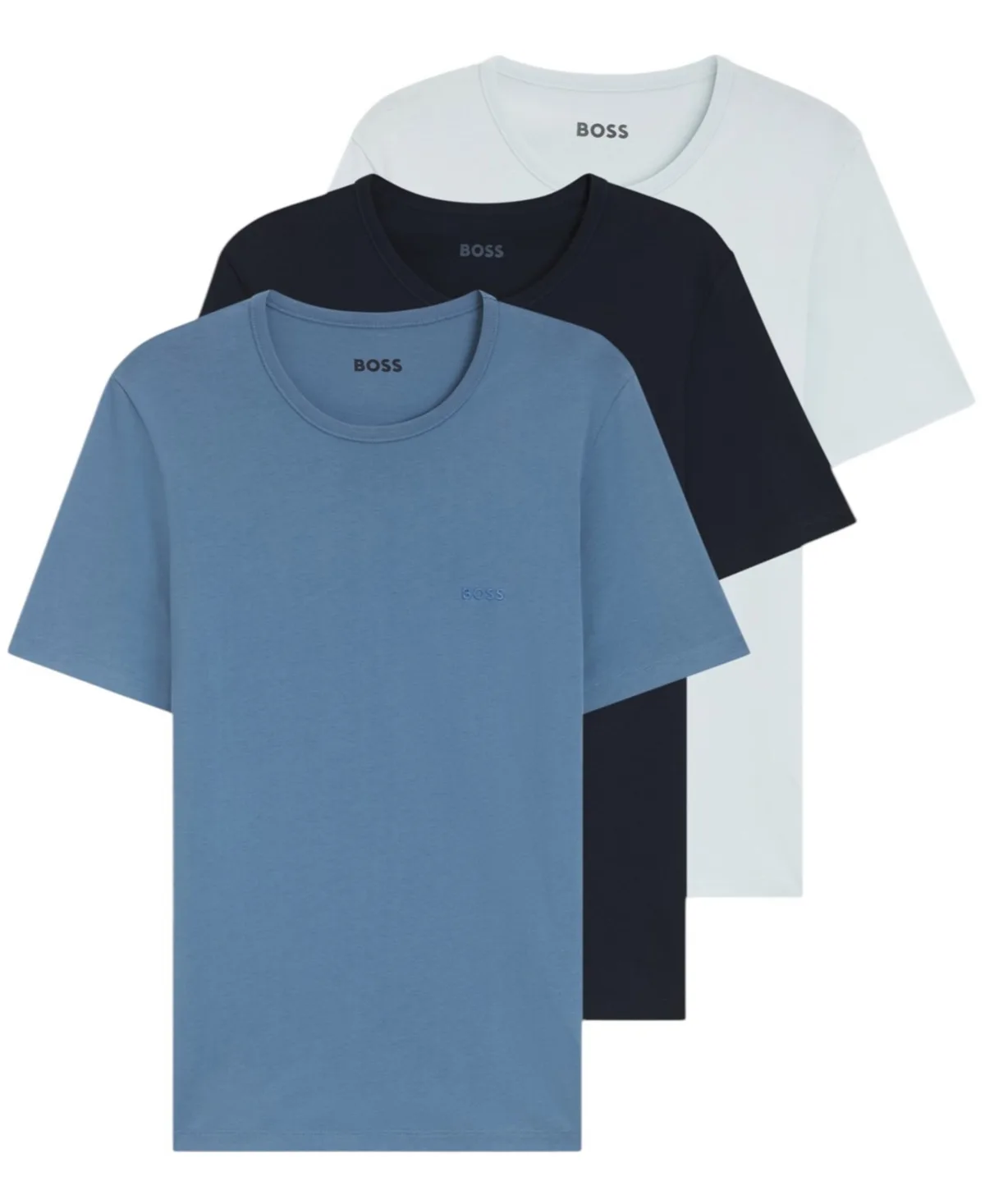 Boss by Hugo Boss Cotton Jersey T-Shirts, 3-Pack by Hugo Boss