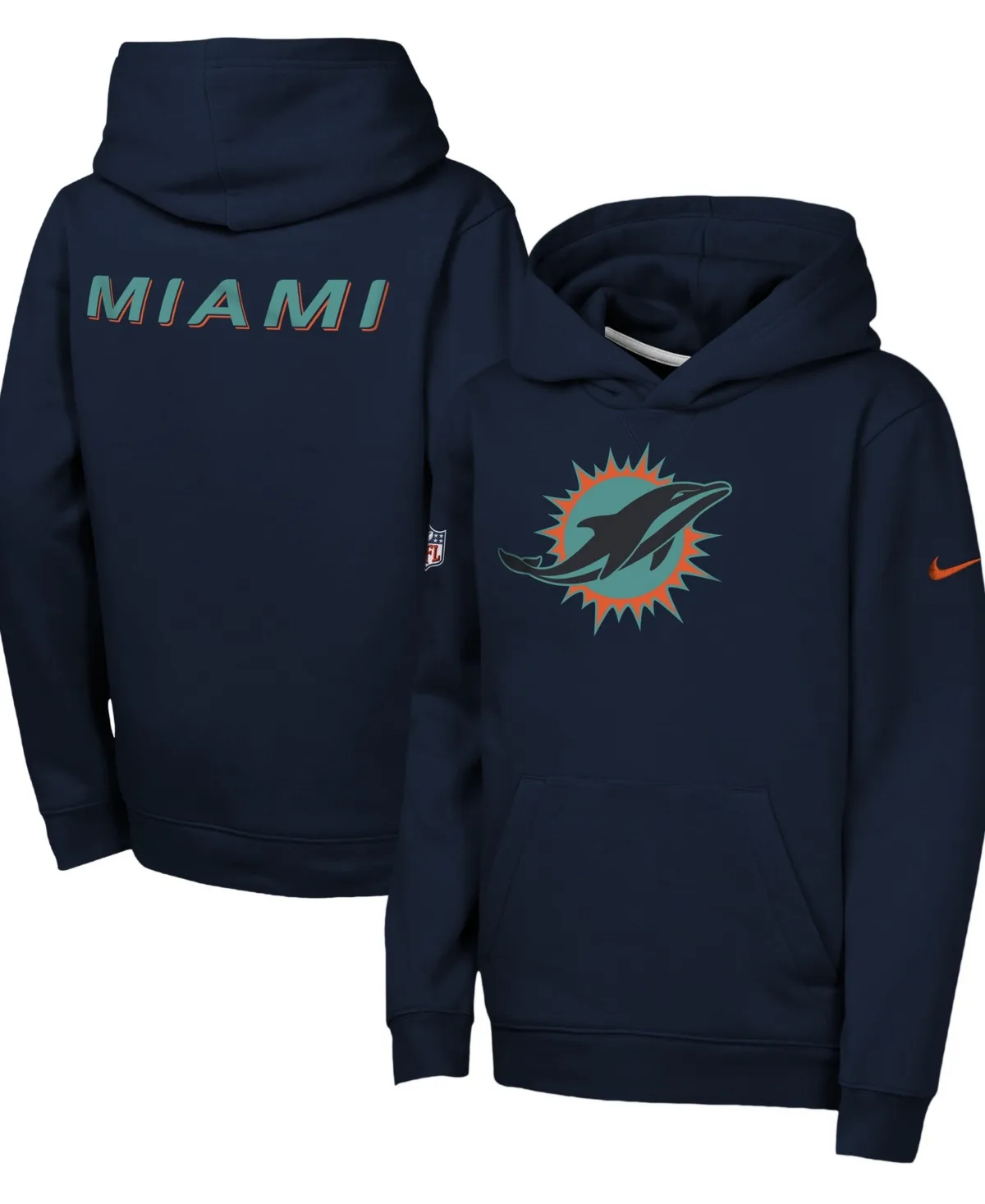 Miami Dolphins Rivalries Collection Sideline Club Fleece Pullover Hoodie by Nike