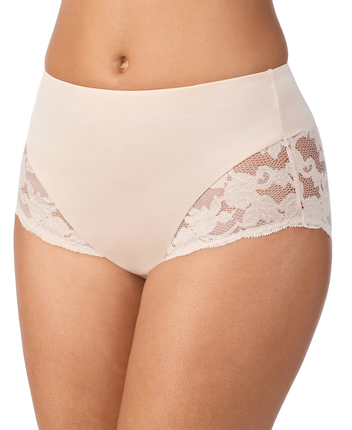 Soft Luxe High-Waisted Full-Coverage Lace Panty by Le Mystère