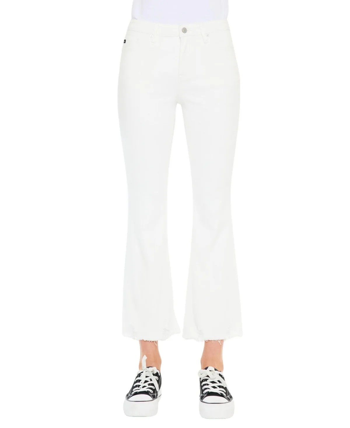 Volumina High Rise Crop Bootcut Jeans by Kancan Essential
