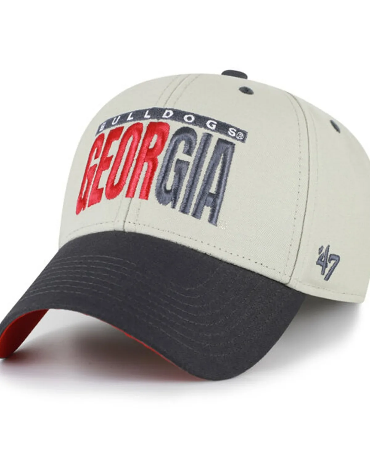 Georgia Bulldogs Half Block Text Mvp Adjustable Hat