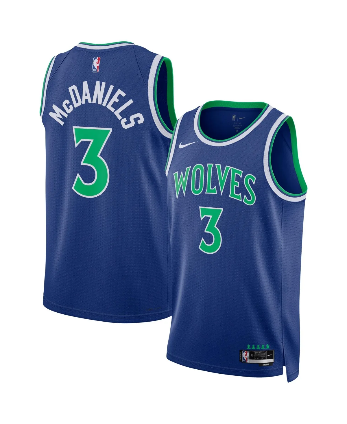 Jaden McDaniels Minnesota Timberwolves Swingman Jersey by Nike