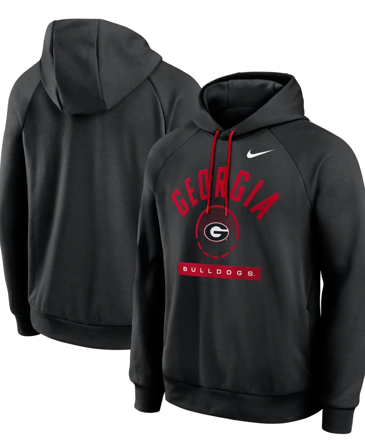 Georgia Bulldogs Courtside Practice Dri-Fit Raglan Fleece Hoodie by Nike