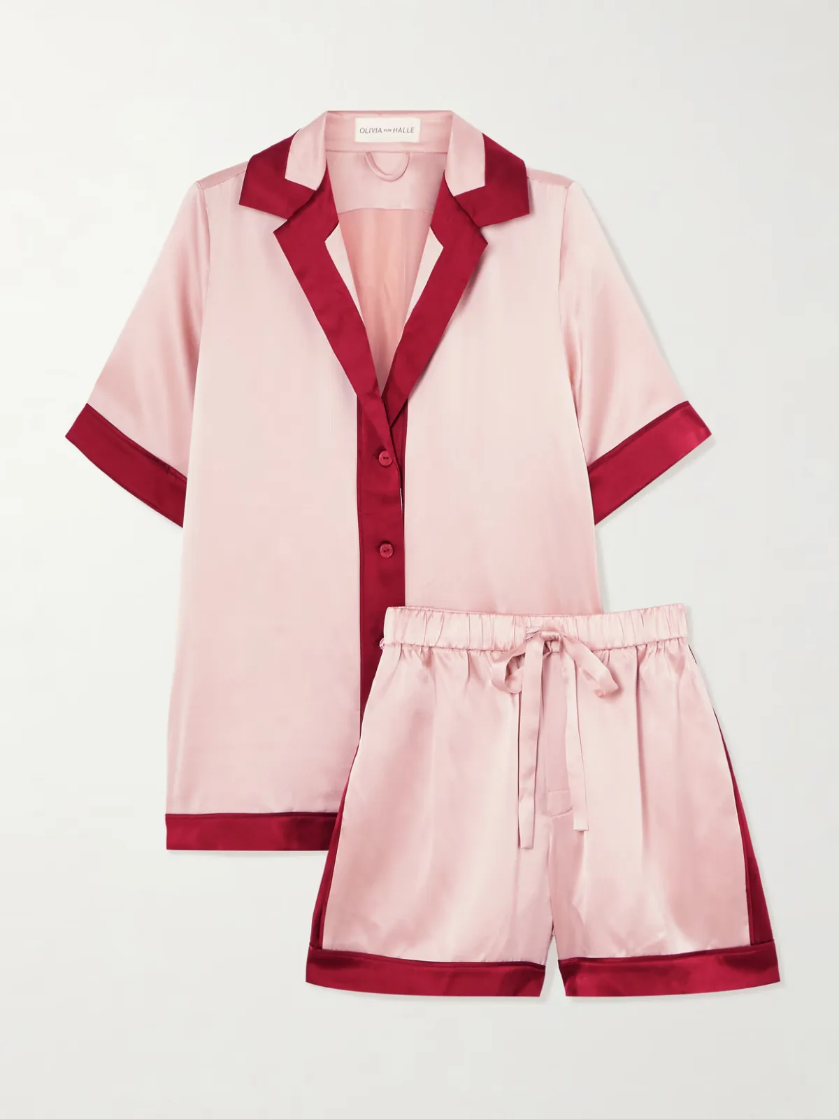 - Zelda Printed Silk-satin Pajama Set -