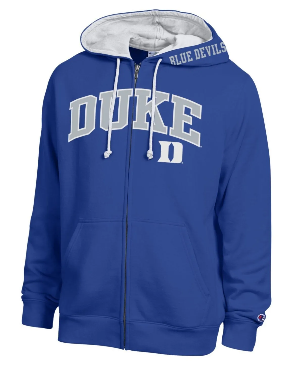 Duke Blue Devils Arch Logo Full-Zip Fleece Hoodie by Champion