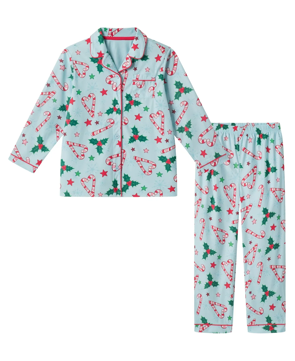 Holiday Icons Print Pajama, 2-Piece Set by Andy & Evan