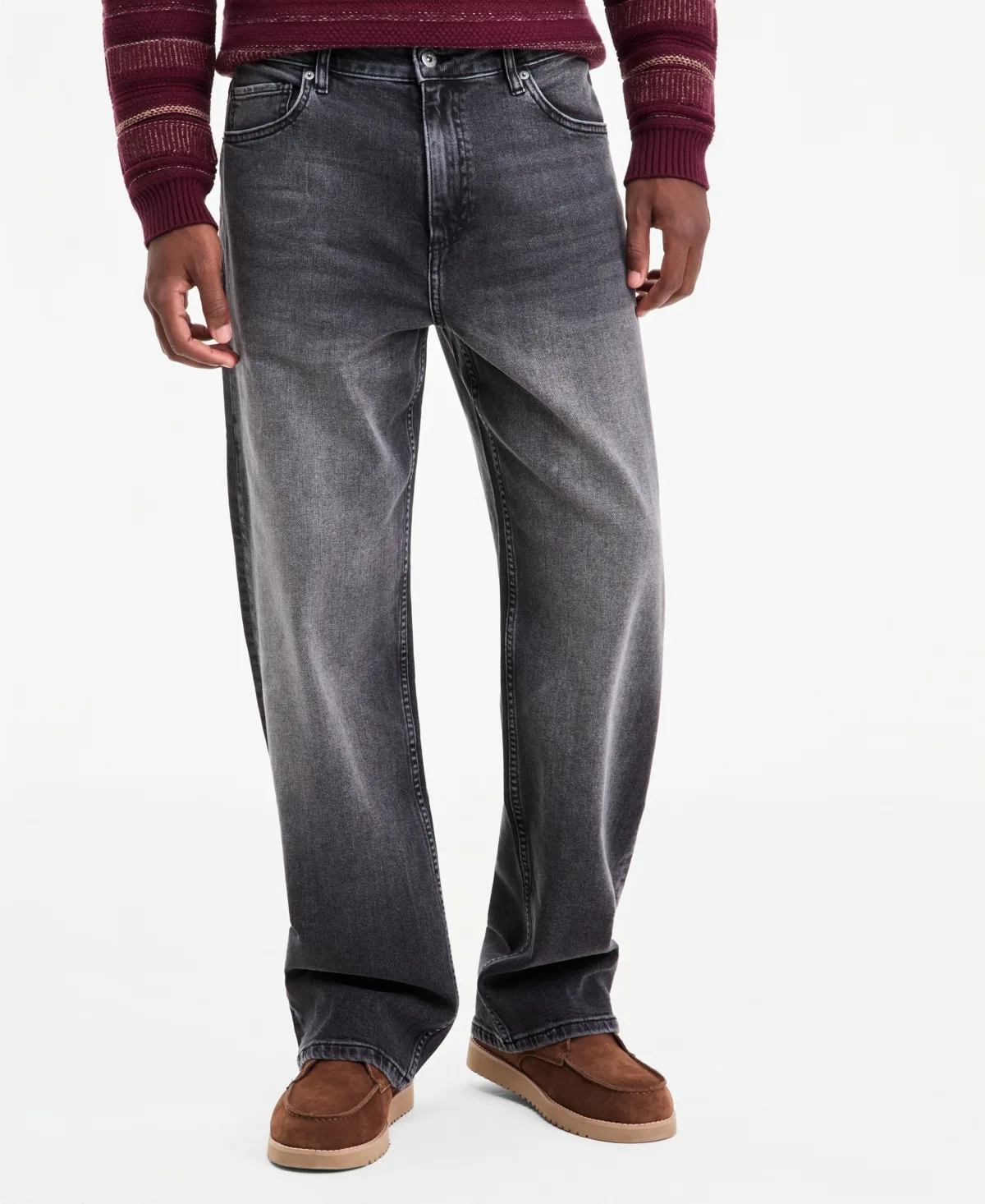 Baggy Wide-Leg Jeans by Sun  Stone