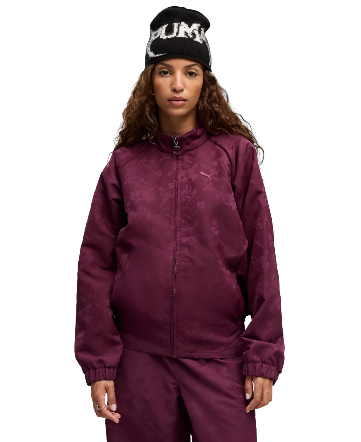 Ess Elevated Darling Floral Water-Resistant Track Jacket by PUMA