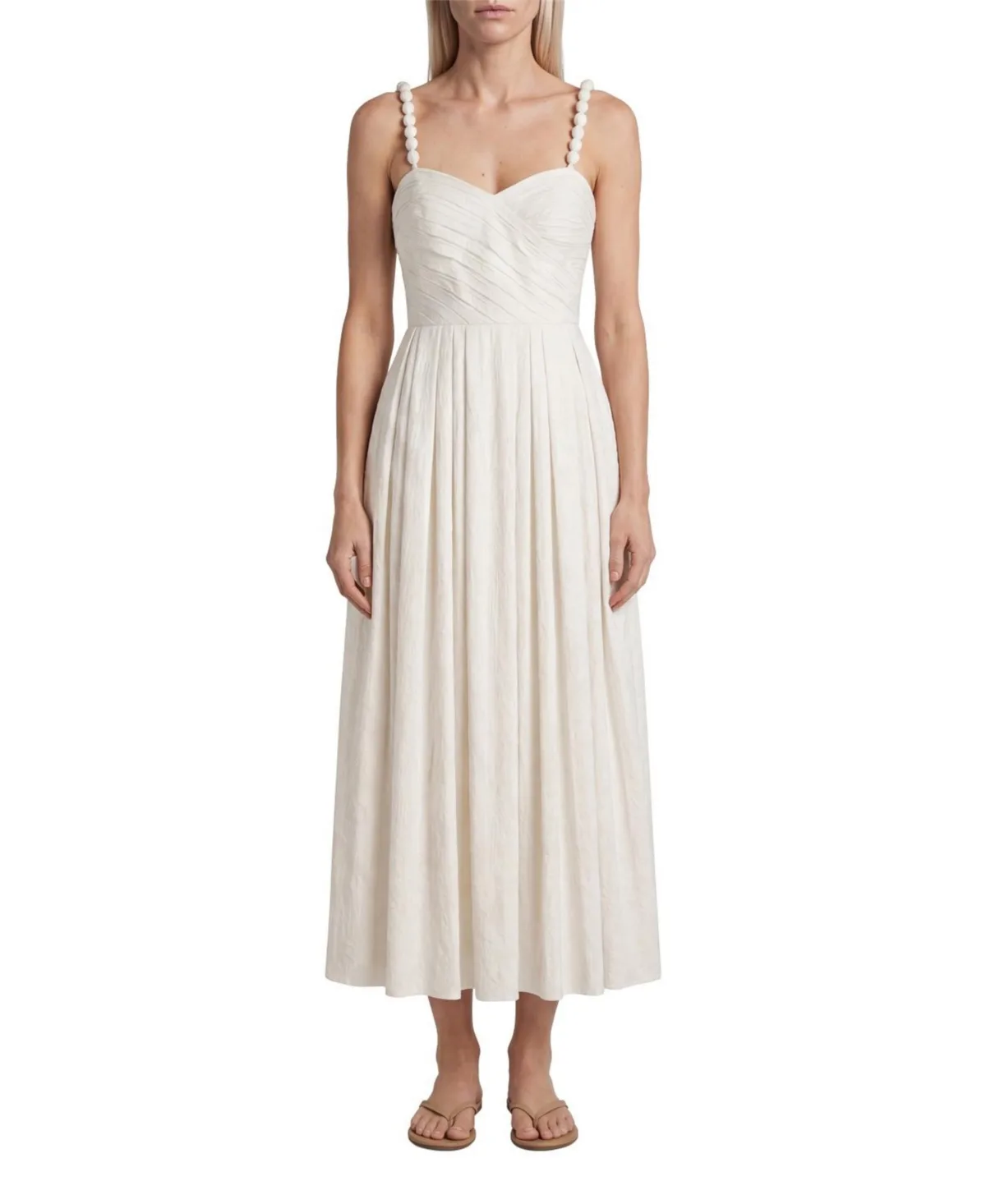 Marabel Sweetheart A-Line Midi Dress by Cartolina