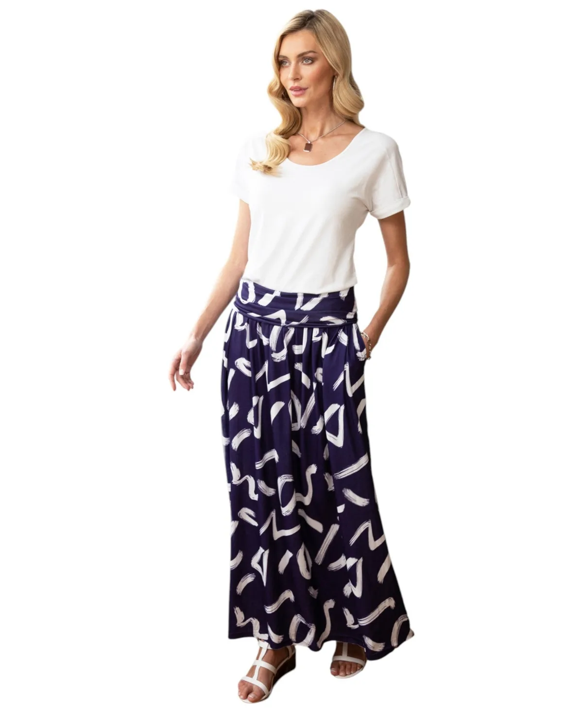 Luxury Roll Top Maxi Skirt