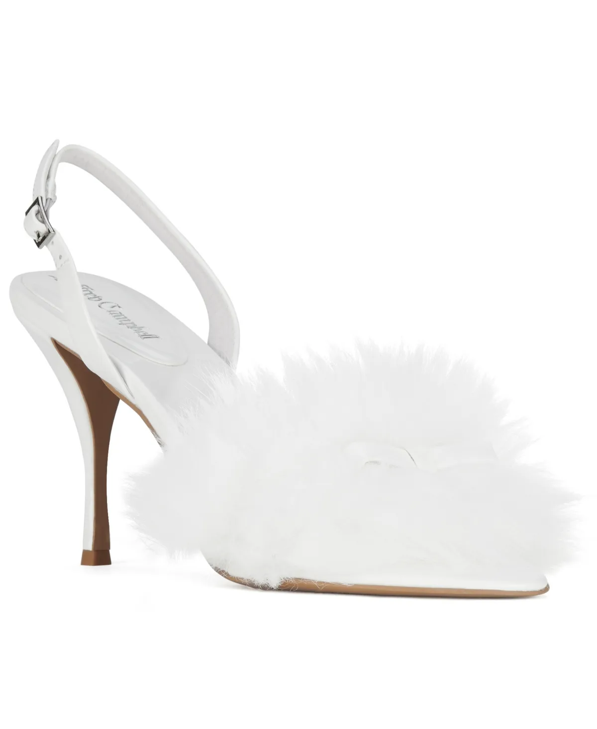 Price-F Faux-Fur Slingback Stiletto Dress Sandals by Jeffrey Campbell