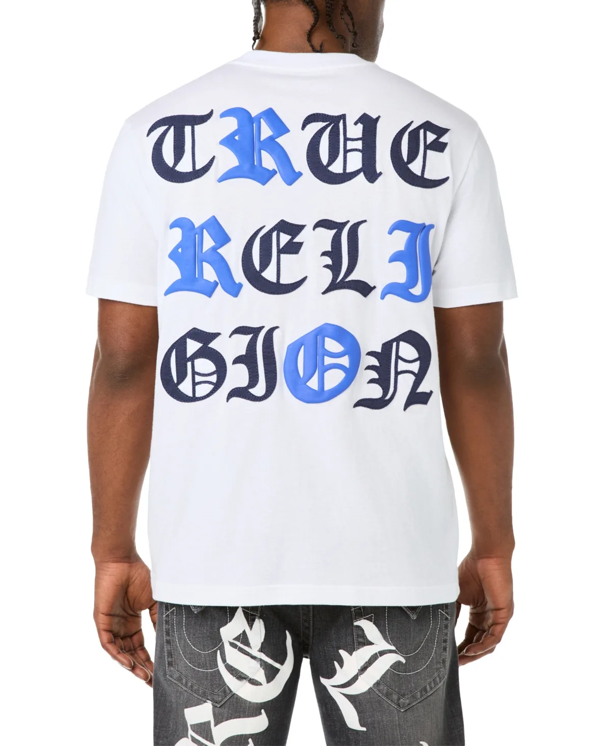 Tossed Logo Graphic Crewneck T-Shirt by True Religion