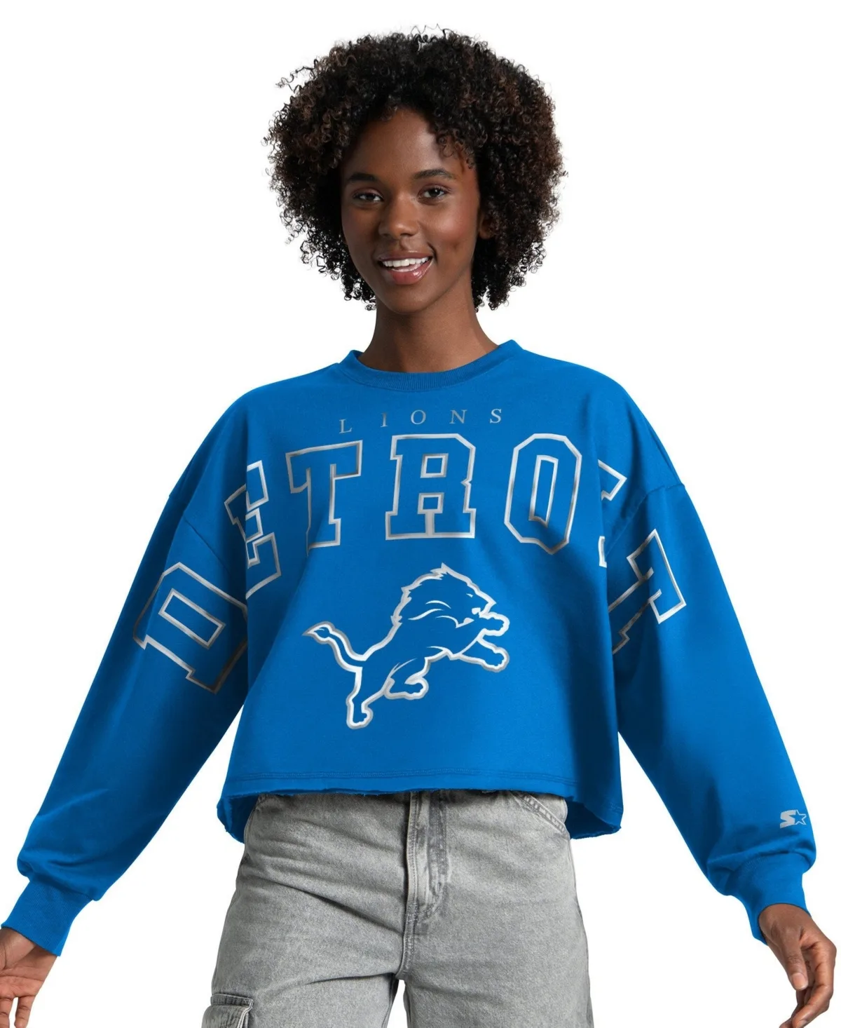 Detroit Lions Bleachers Cropped Sweatshirt