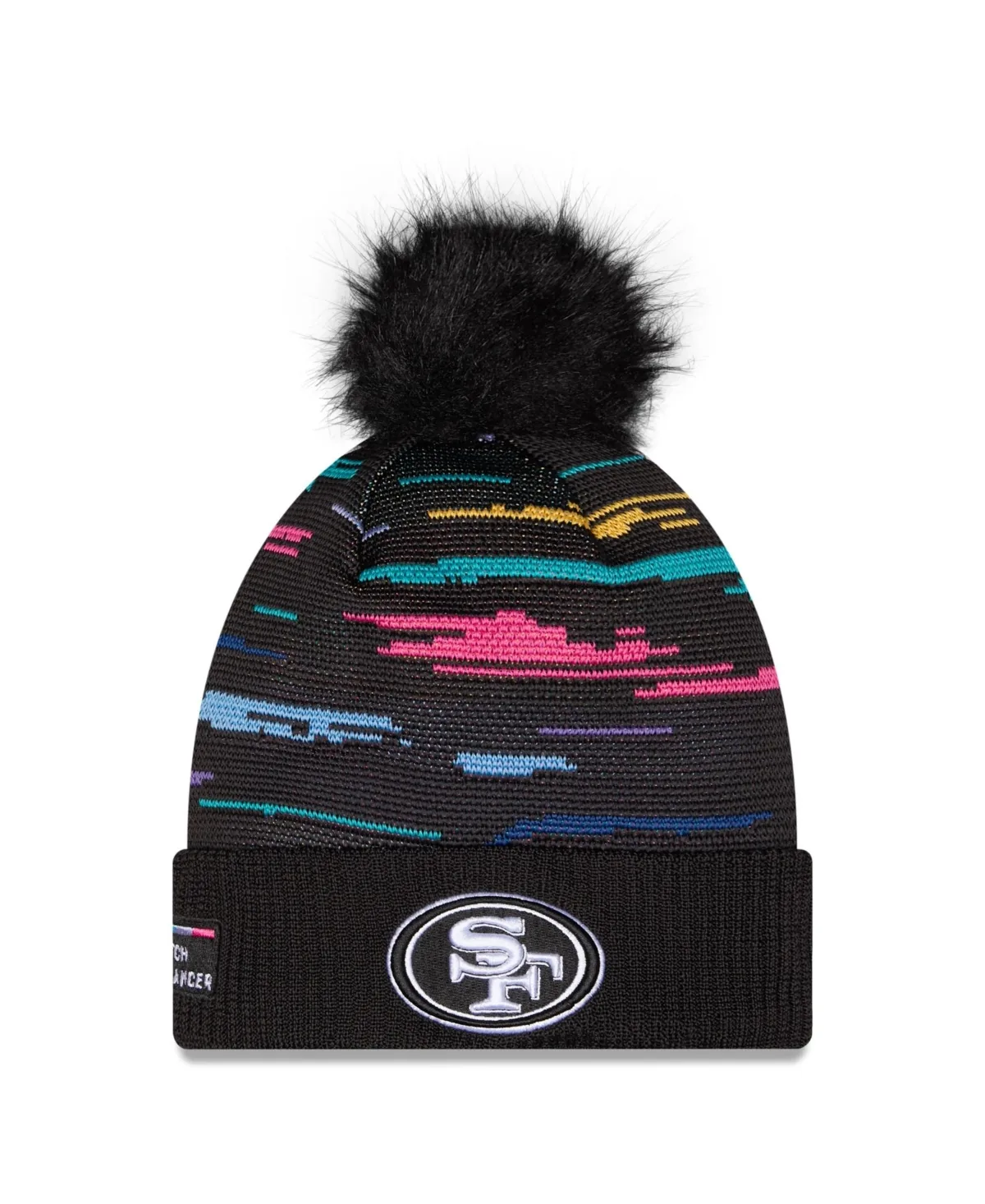 San Francisco 49ers 2026 NFL Crucial Catch Cuffed Knit with Pom Hat by New Era