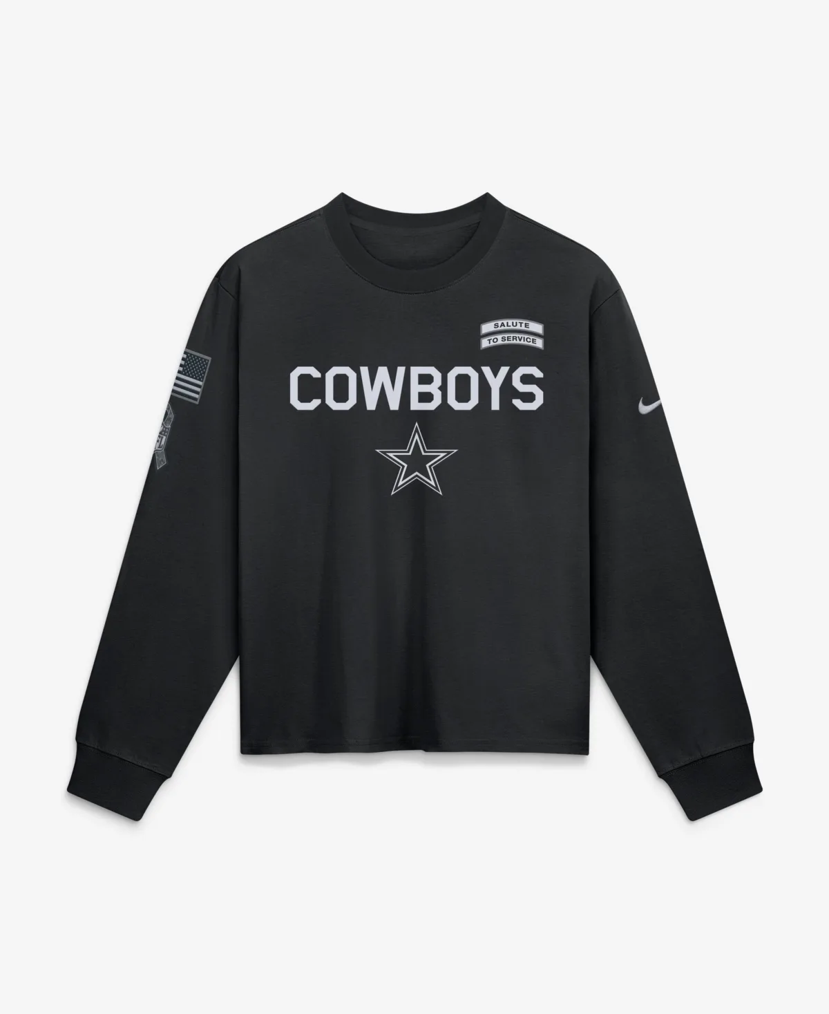 Dallas Cowboys 2026 Salute to Service Sideline Long Sleeve T-Shirt by Nike