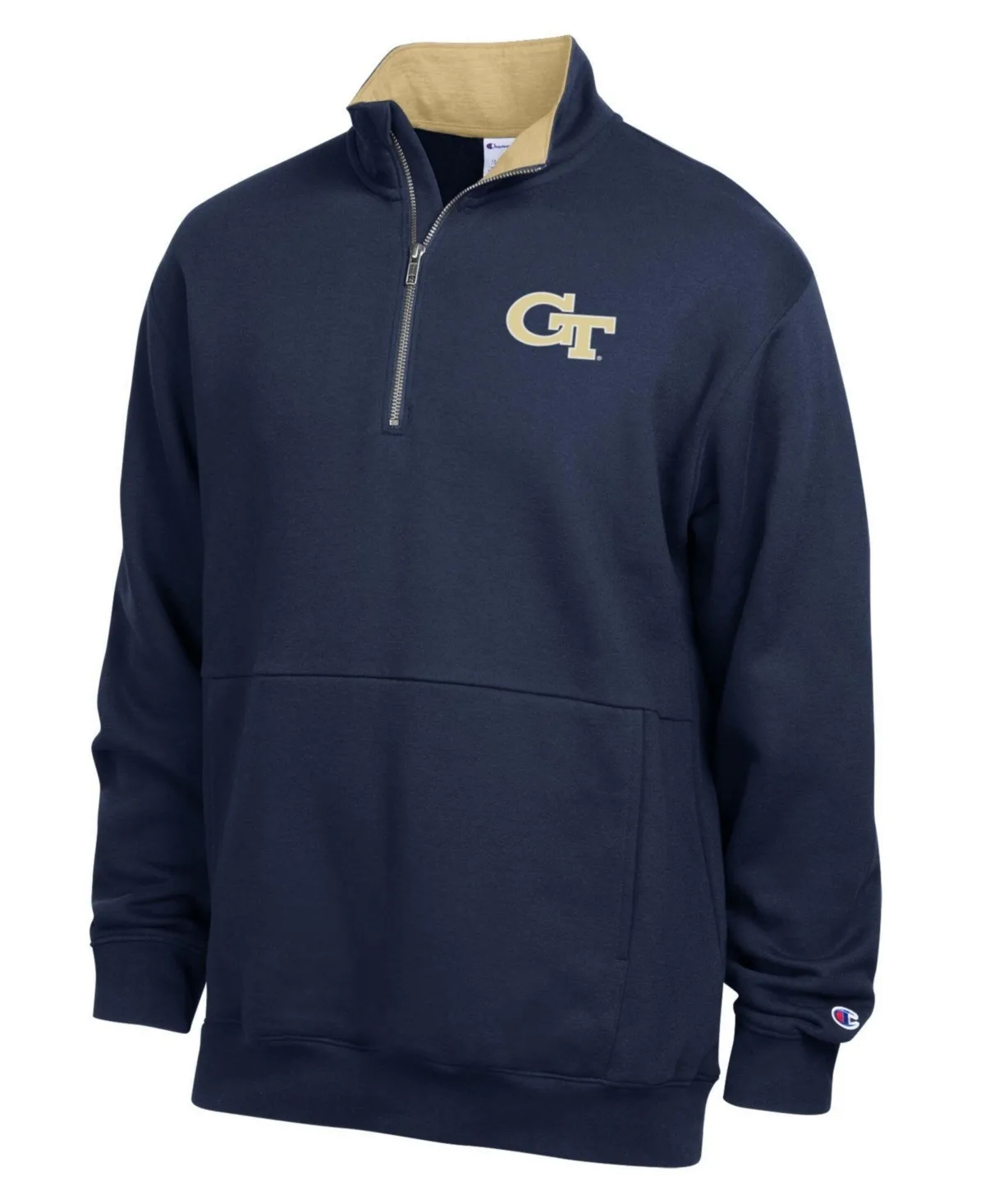 Georgia Tech Yellow Sweatshirts Fleece Quarter-Zip Pullover by Champion
