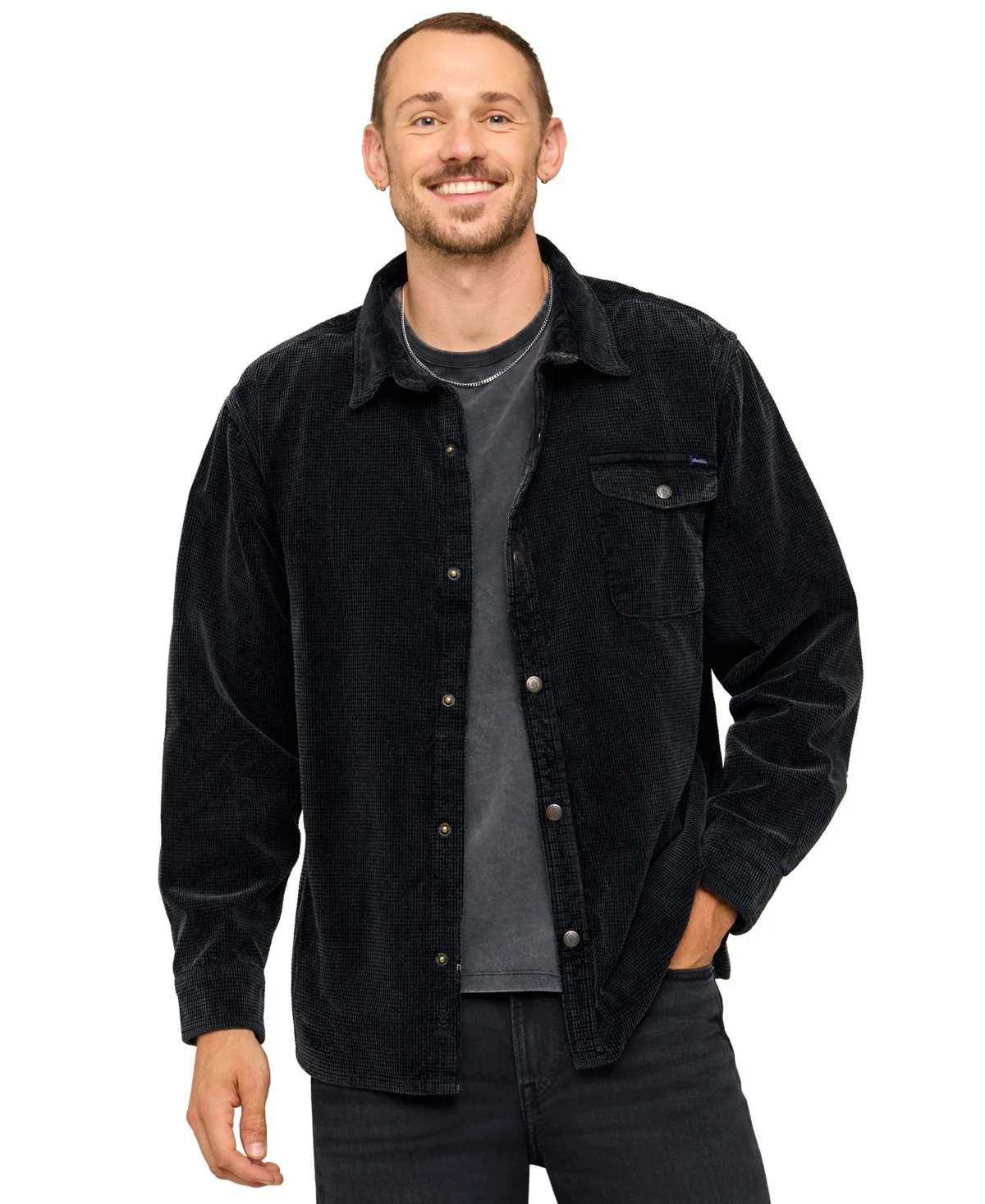 The Shadowstorm Long-Sleeve Waffle-Cord Regular-Fit Shirt by Chubbies