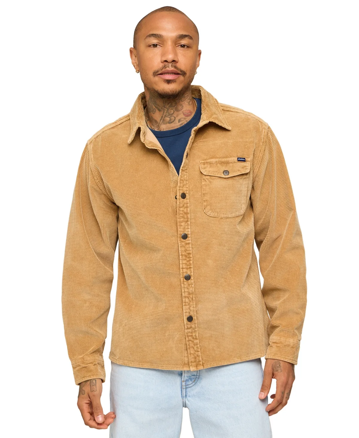 The Sandstone Long-Sleeve Waffle-Cord Shirt