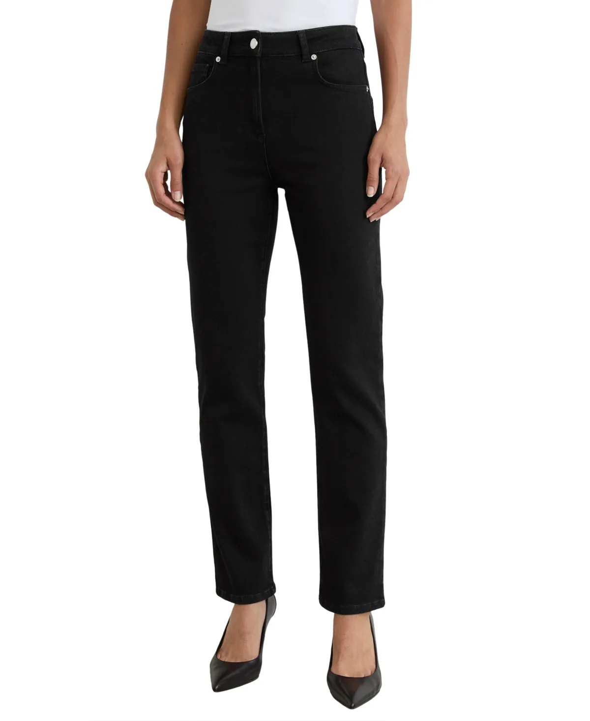 Isabel Mid-Rise Slim-Leg Stretch Jeans