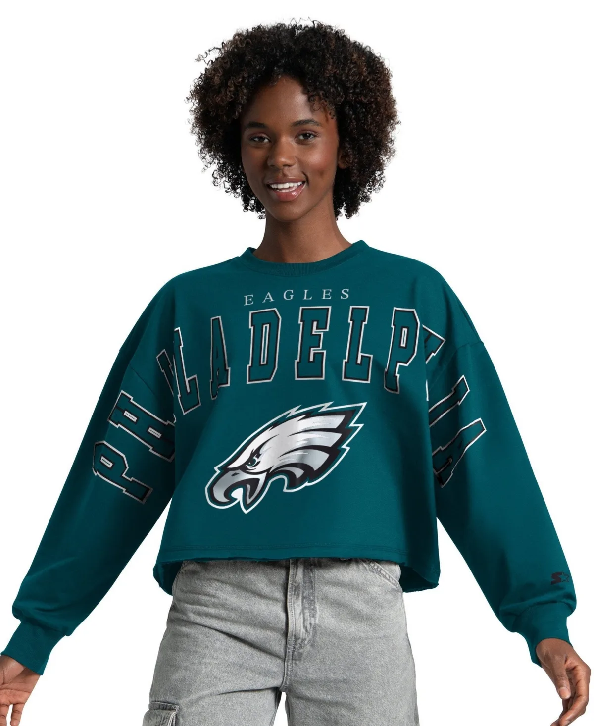 Philadelphia Eagles Bleachers Cropped Sweatshirt