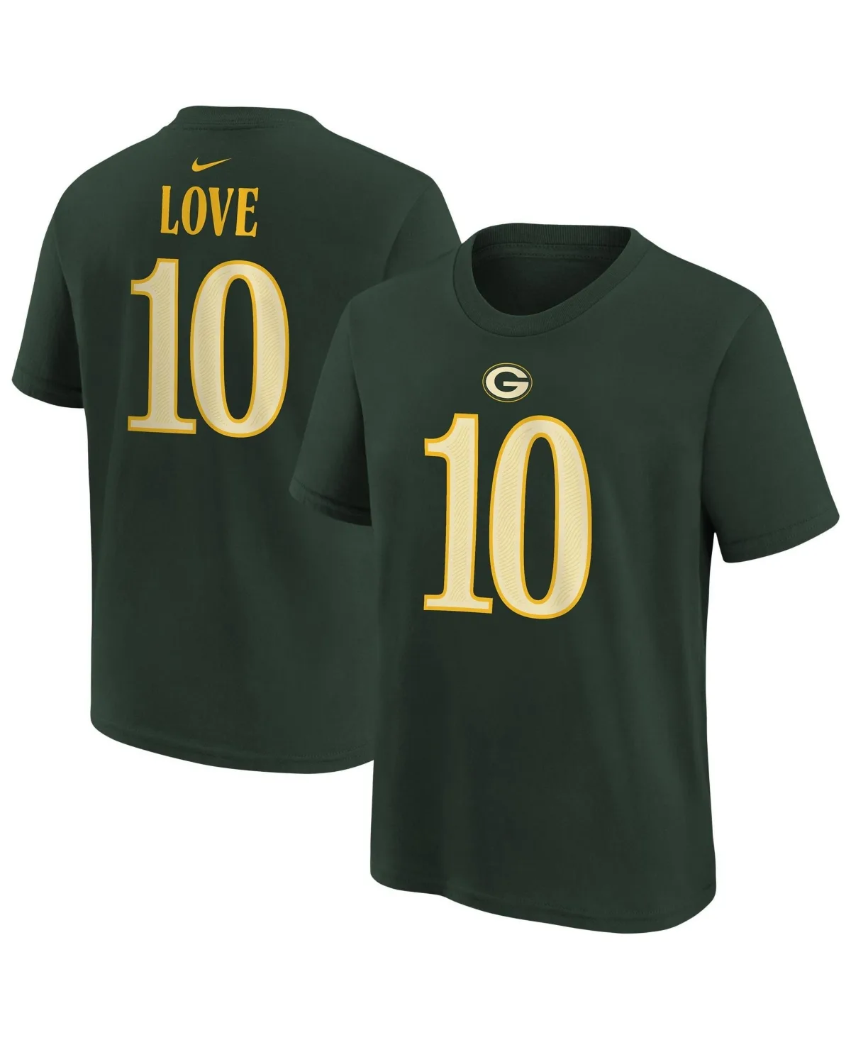 Jordan Love Green Bay Packers 2026 Rivalries Collection Name & Number T-Shirt by Nike