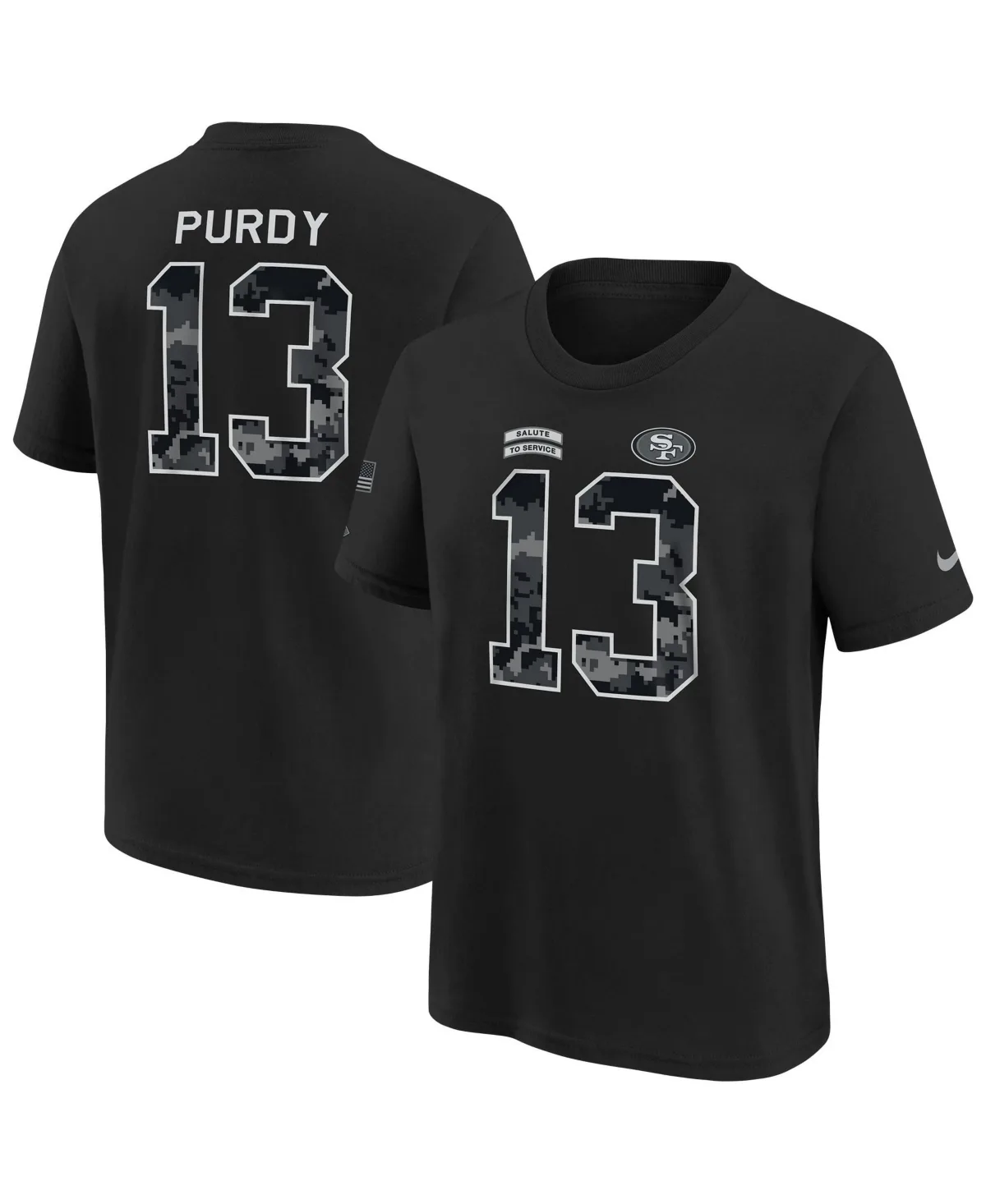 Brock Purdy San Francisco 49ers 2026 Salute to Service Name & Number T-Shirt by Nike