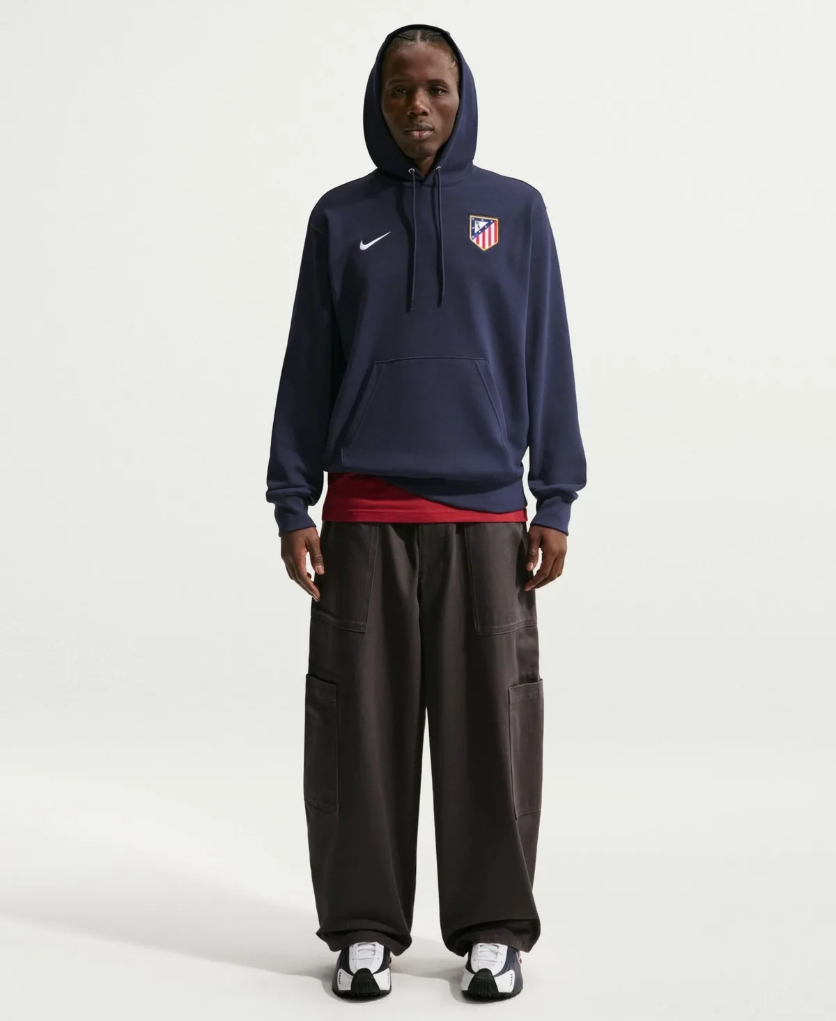 Atletico De Madrid Club Crest Fleece Hoodie by Nike