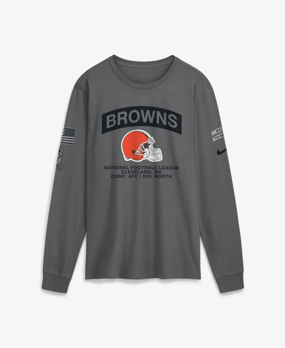 Cleveland Browns 2026 Salute to Service Long Sleeve T-Shirt