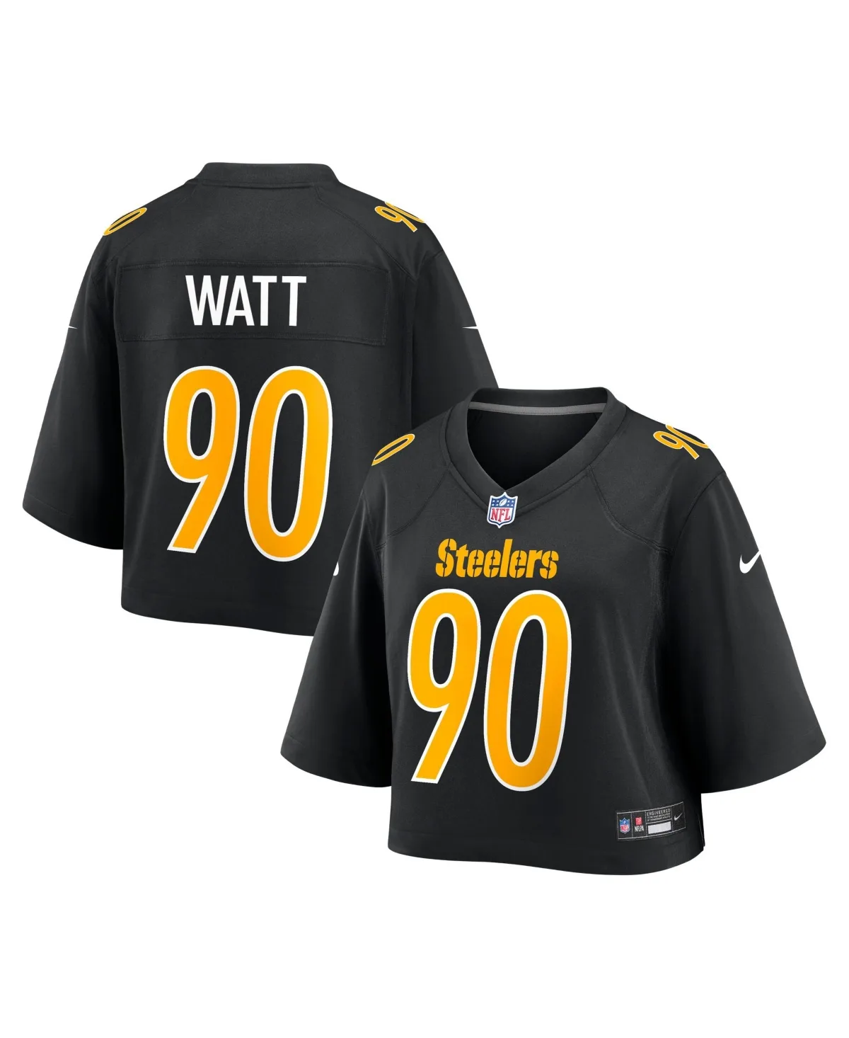 T.j. Watt Pittsburgh Steelers Cropped Fashion Game Jersey by Nike