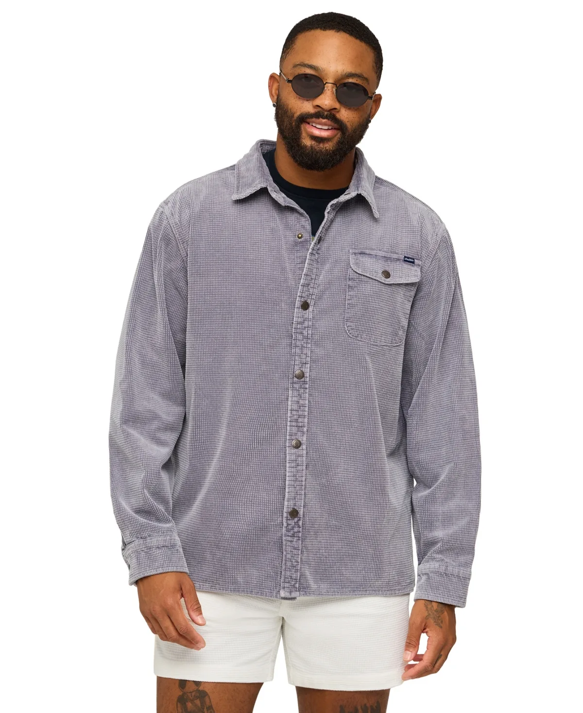 Long-Sleeve Waffle-Cord Regular-Fit Shirt by Chubbies
