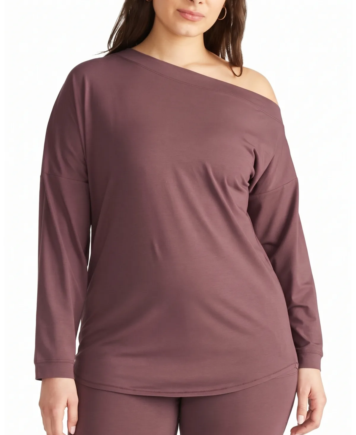 Ultimates Dolci Off-the-Shoulder Long-Sleeve Lounge Top by Universal Standard