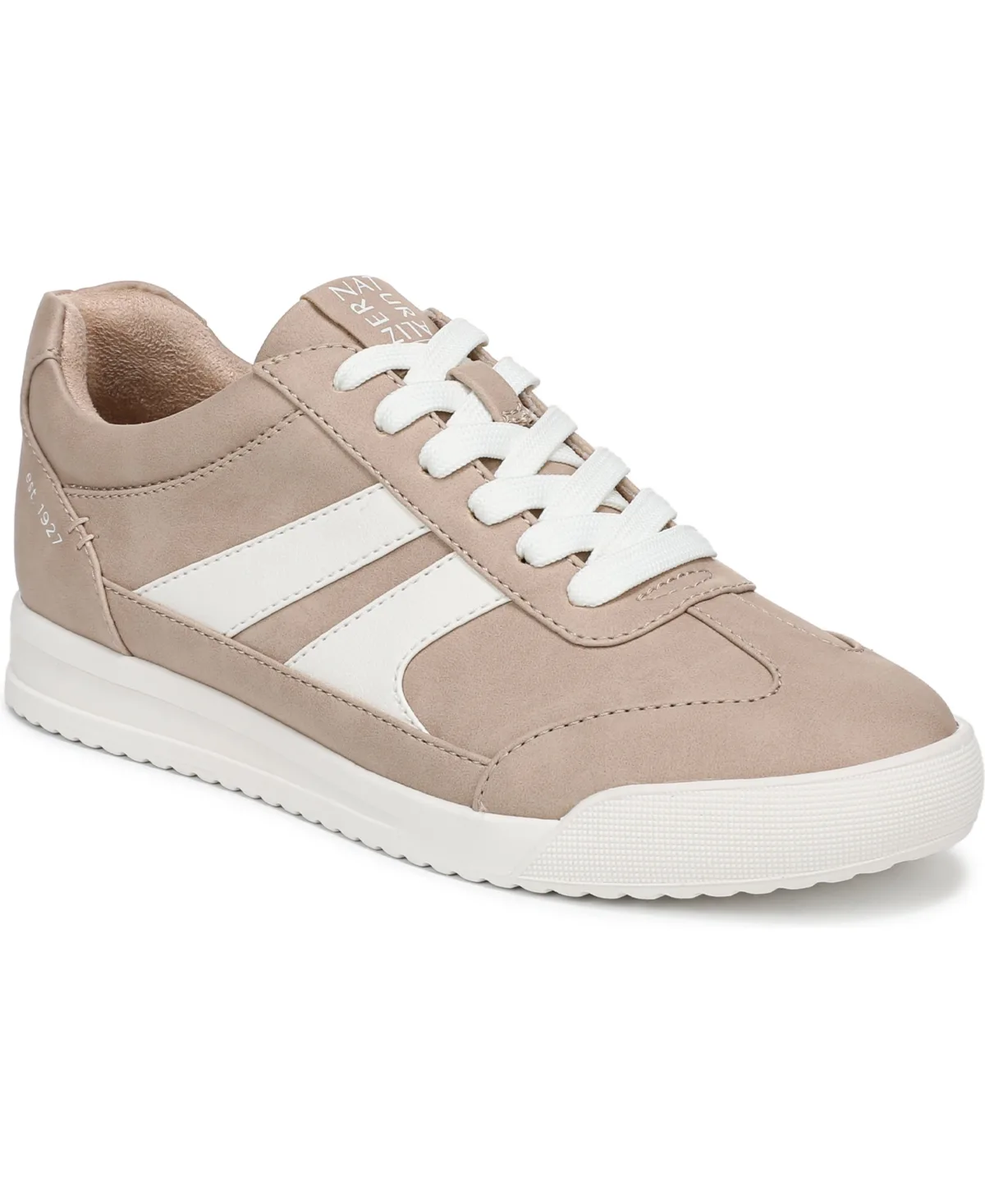 Garnet Low-Top Faux Leather Round-Toe Sneakers by Naturalizer