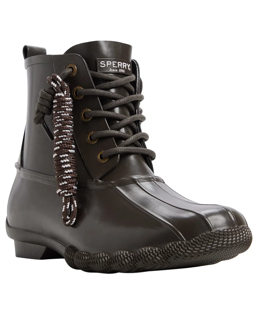 Rubber Saltwater Duck Lace-Up Booties by Sperry Top-Sider