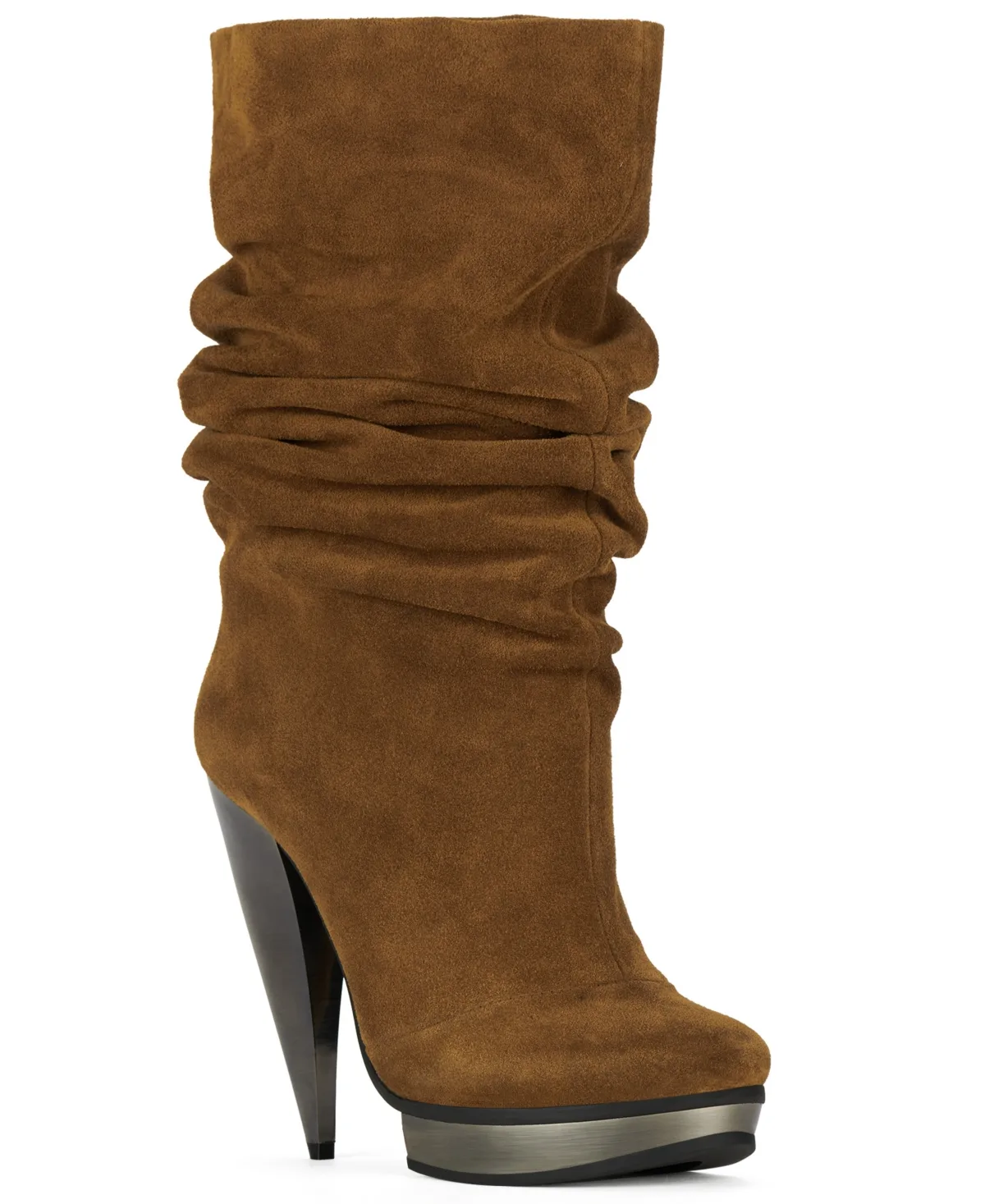 Slay Slouched Suede Platform Boots by Jeffrey Campbell
